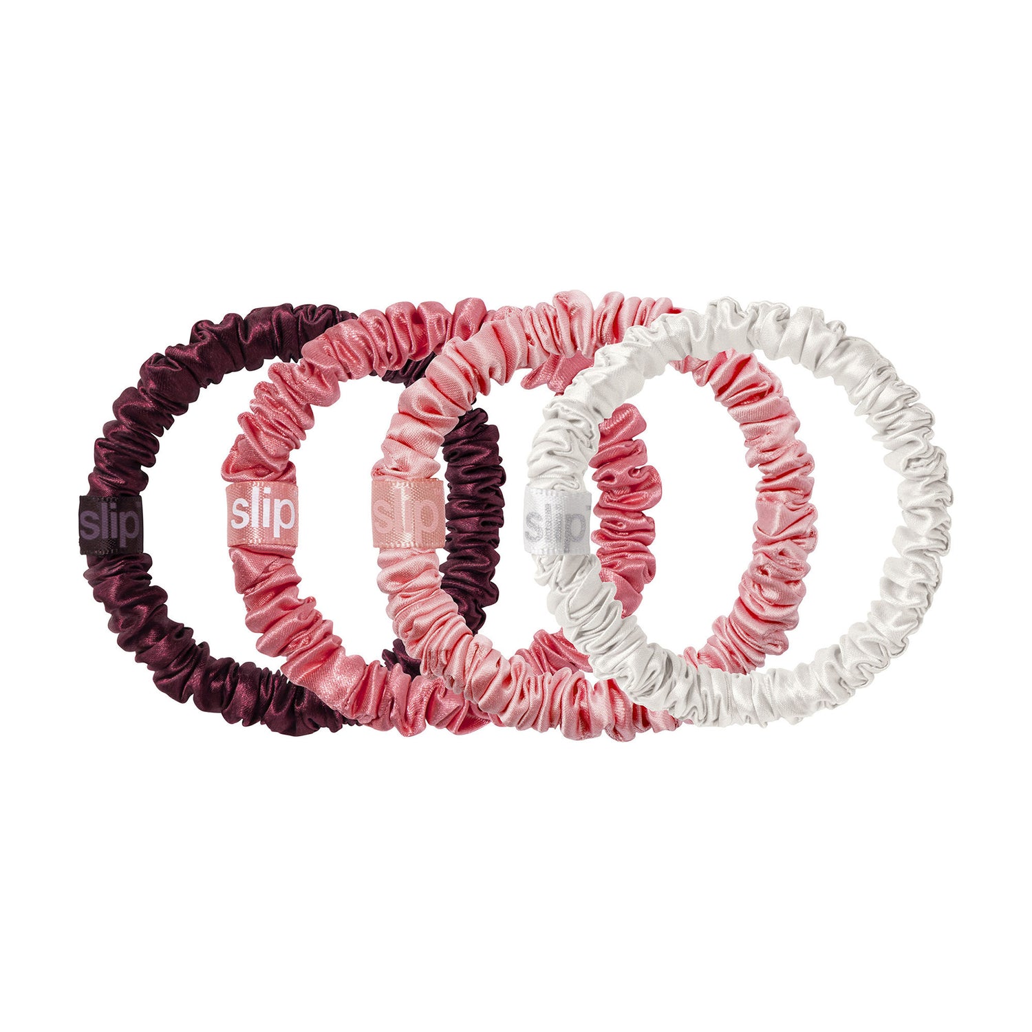 Image of an open Slip Pure Silk Skinny Scrunchie Ornament (Limited Edition) variant: Candy Cane