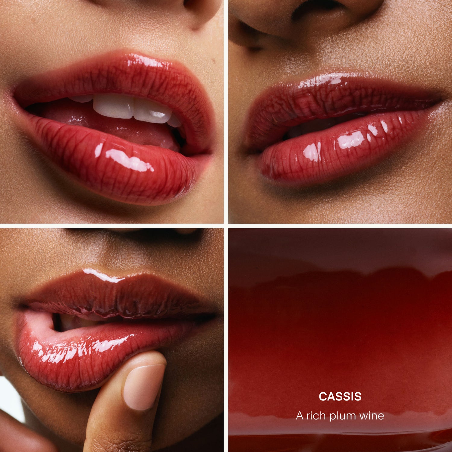 Model image of U Beauty The Plasma Lip Compound Tinted variant: Cassis