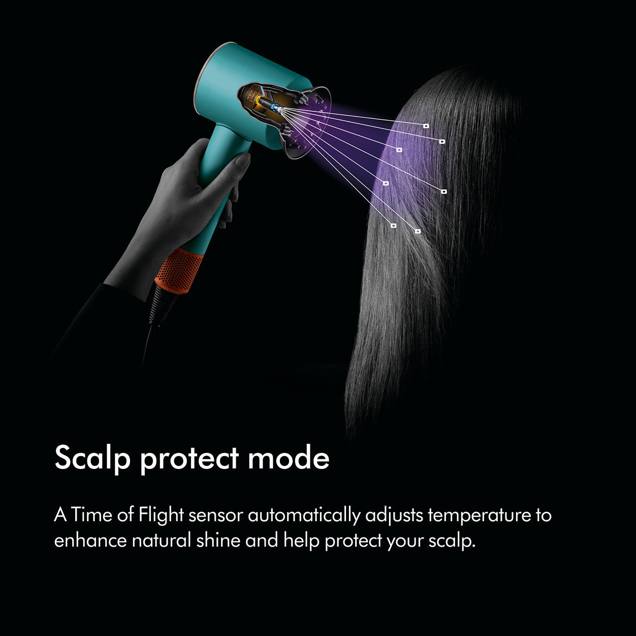Lifestyle image of Dyson Supersonic Nural Hair Dryer variant: Ceramic Patina