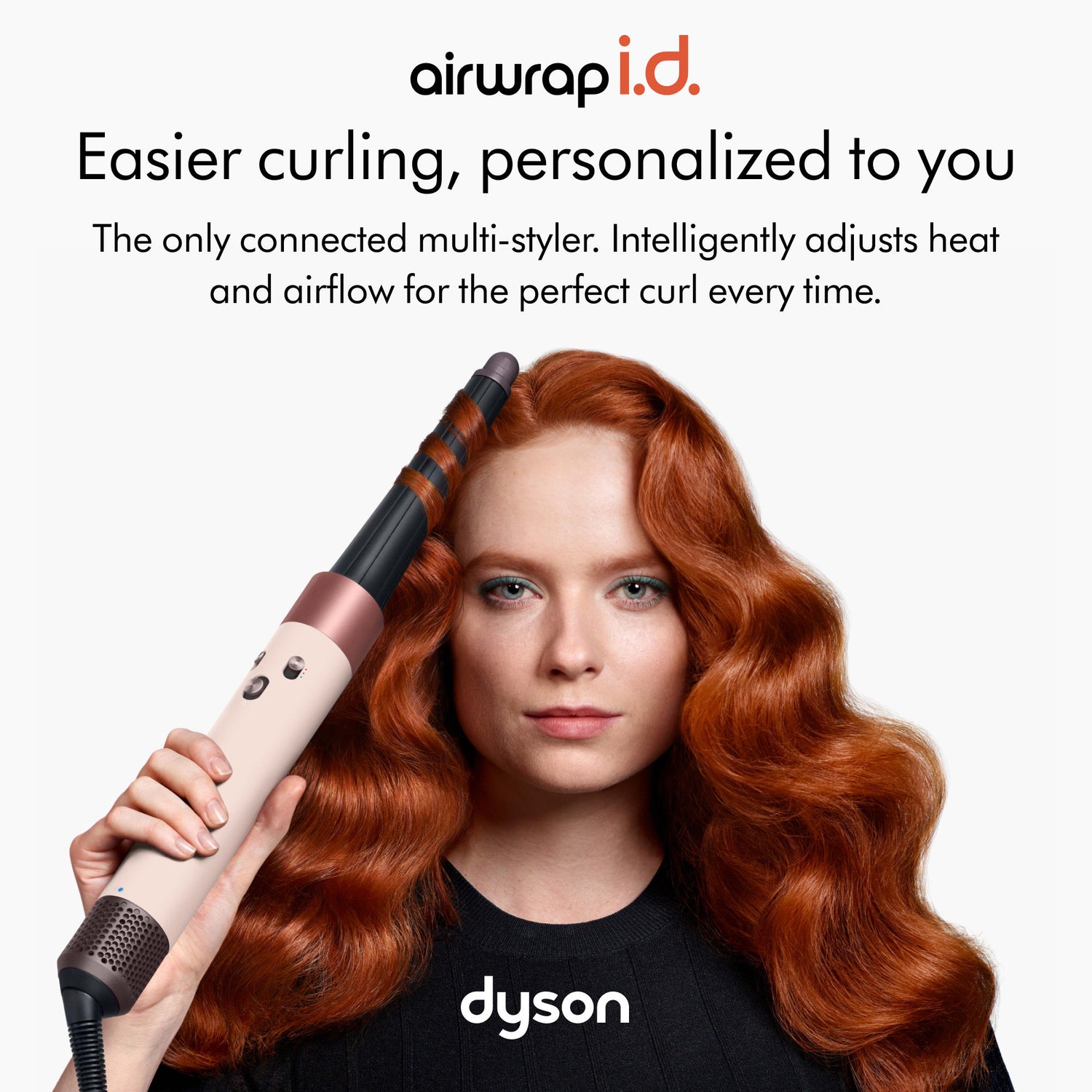 Lifestyle image of Dyson Airwrap i.d. Multi-Styler and Dryer Straight+Wavy variant: Ceramic Pink