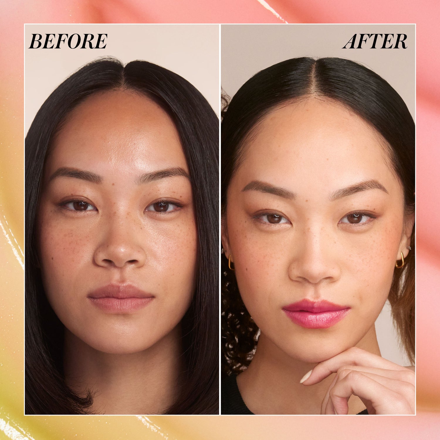 Before and after results of using variant: Chameleon