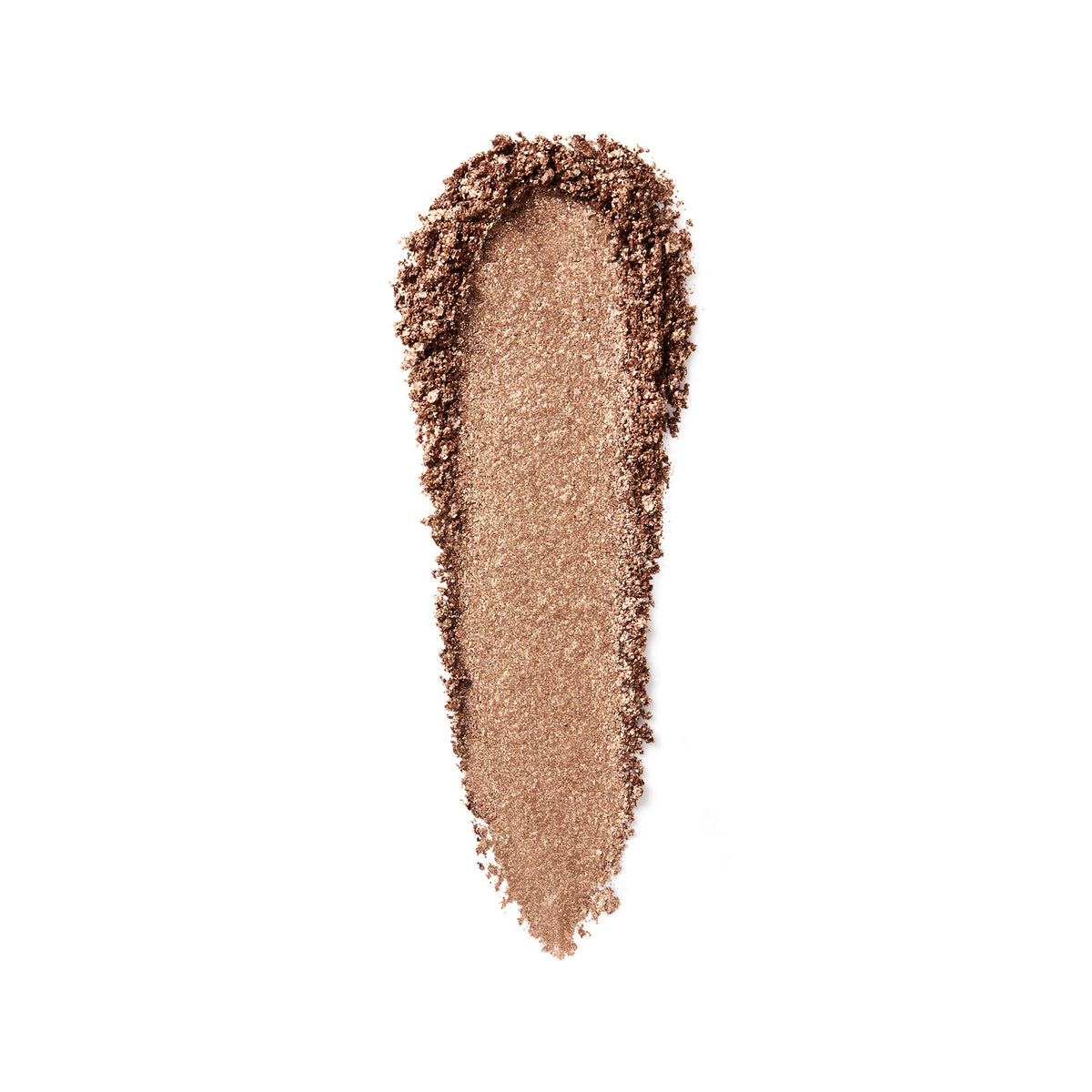 A smear of Bobbi Brown Highlighting Powder in metallic bronze, showing a radiant glow.