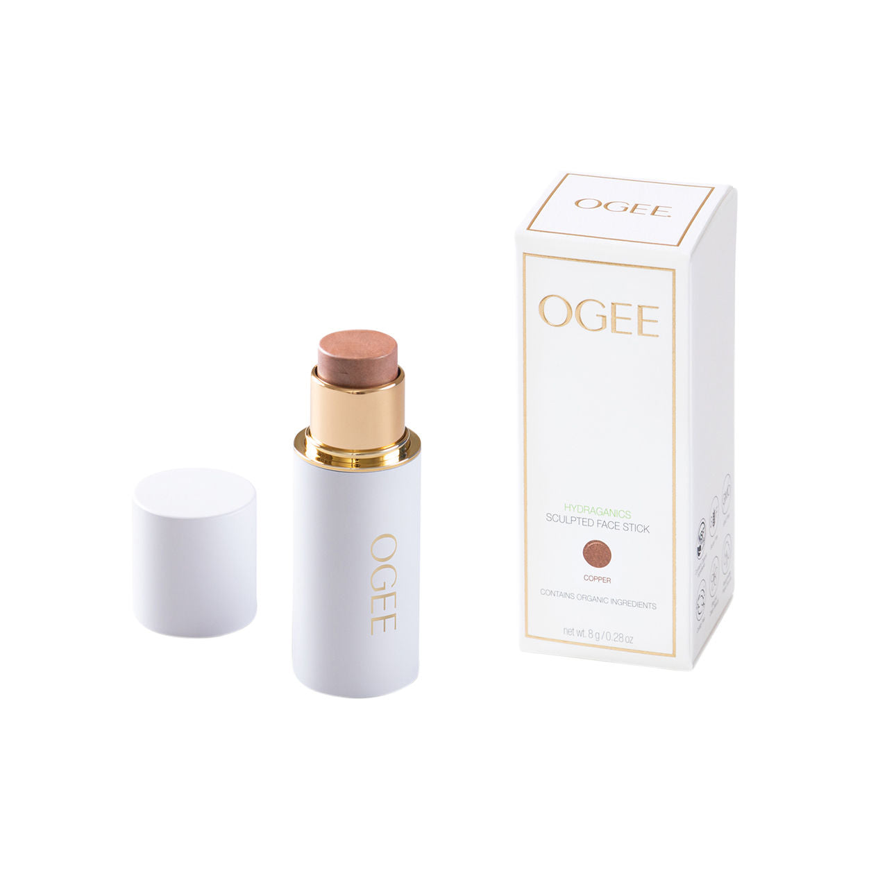 Image of the Ogee Sculpted Face Stick variant: Copper box