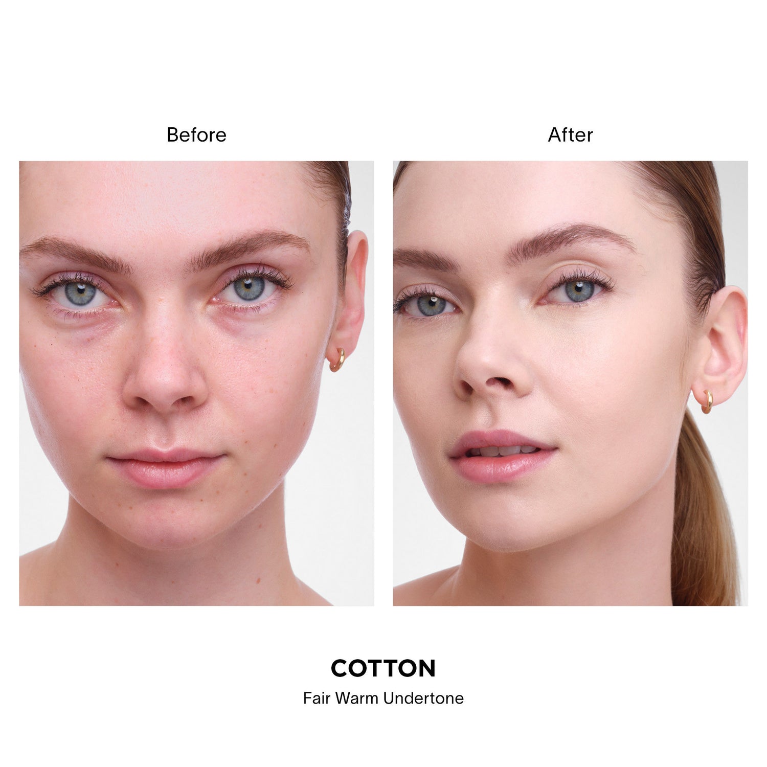 Before and after results of using variant: Cotton 2