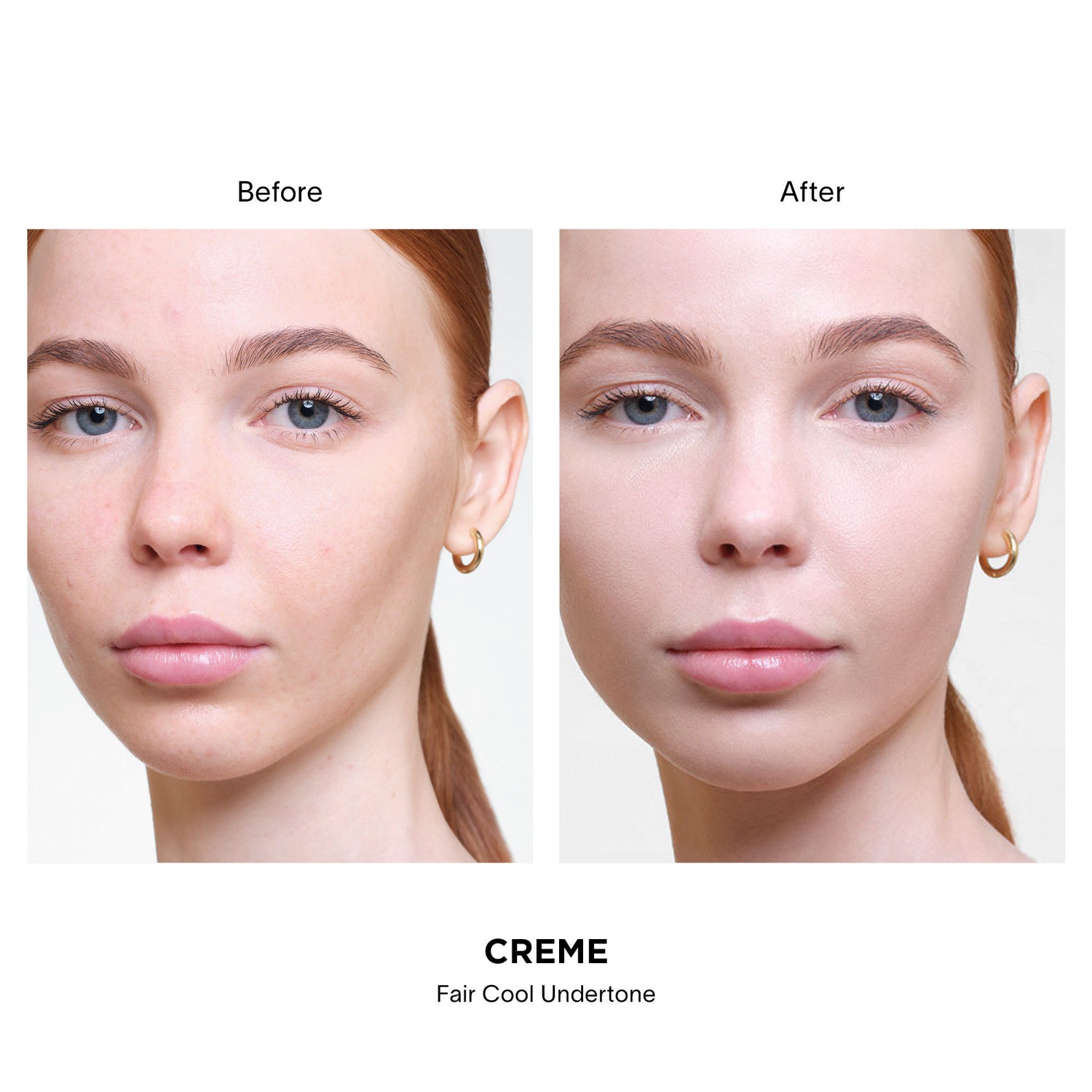 Before and after results of using variant: Crème 1.5