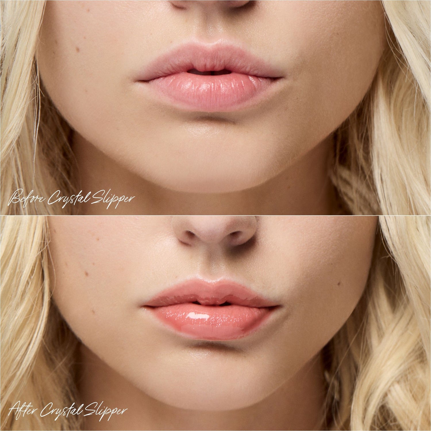 Before and after results of using RMS Beauty Crystal Slipper variant: Crystal Slipper