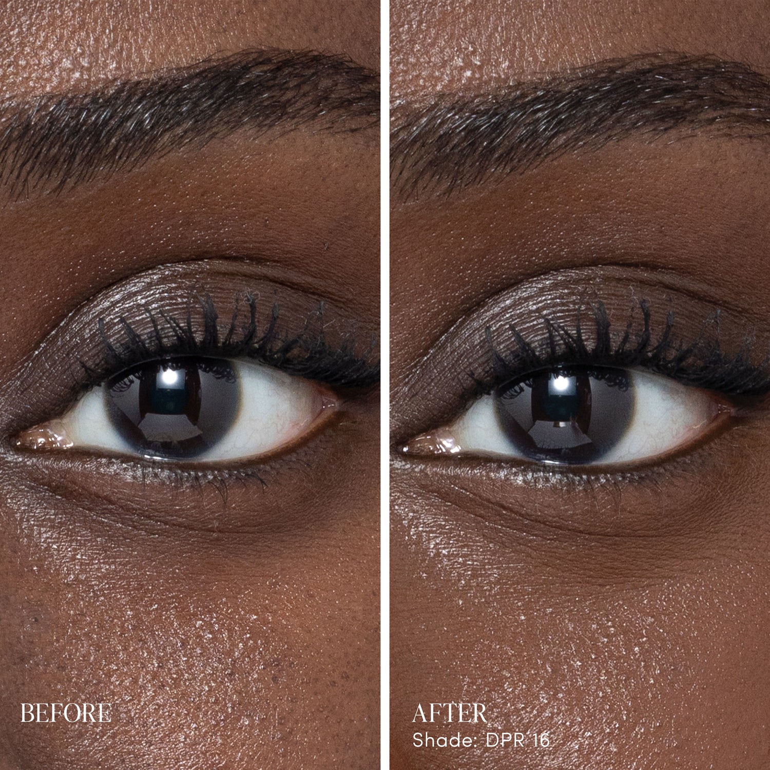 Before and after results of using variant: DPR16 - Deeper With Neutral Undertones