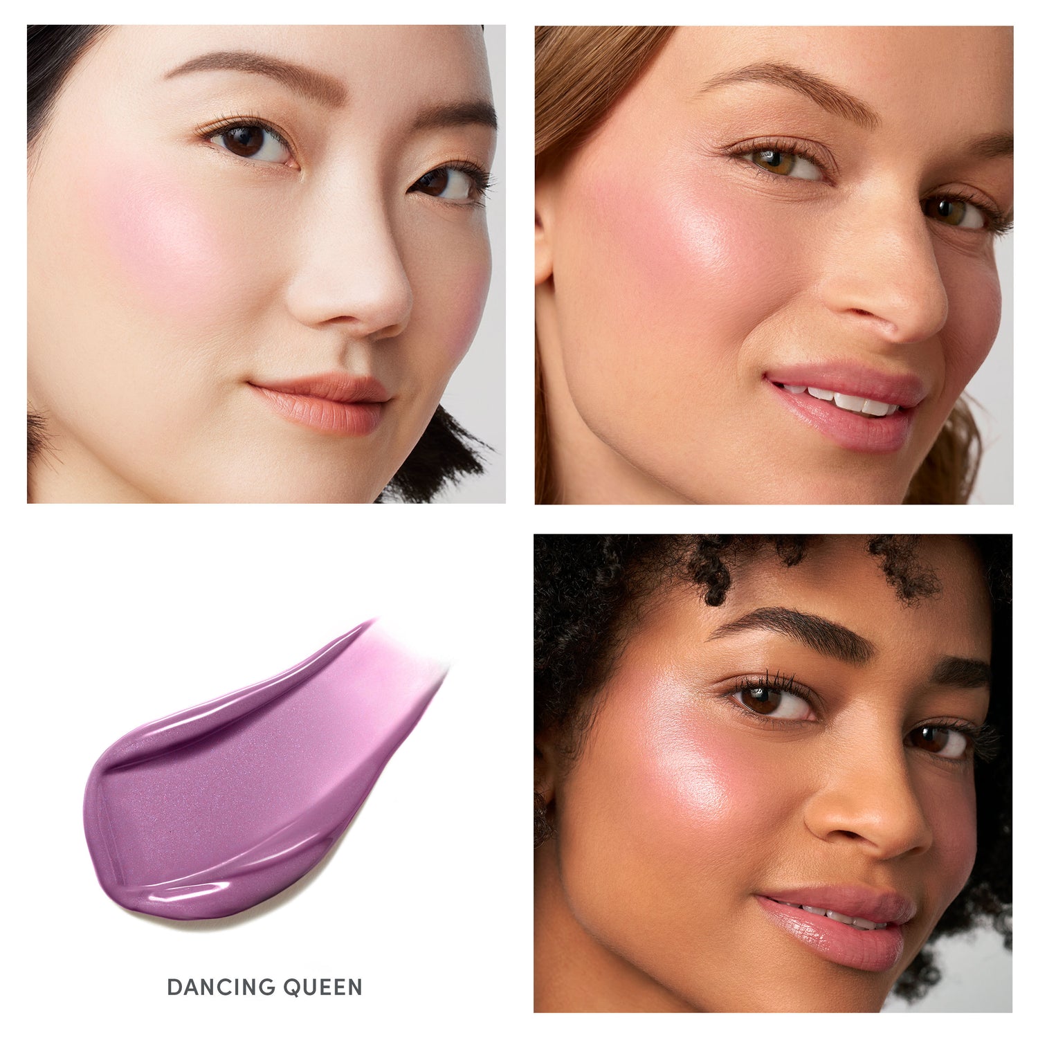 Model image of Jane Iredale ColorLuxe Liquid Blush variant: Dancing Queen