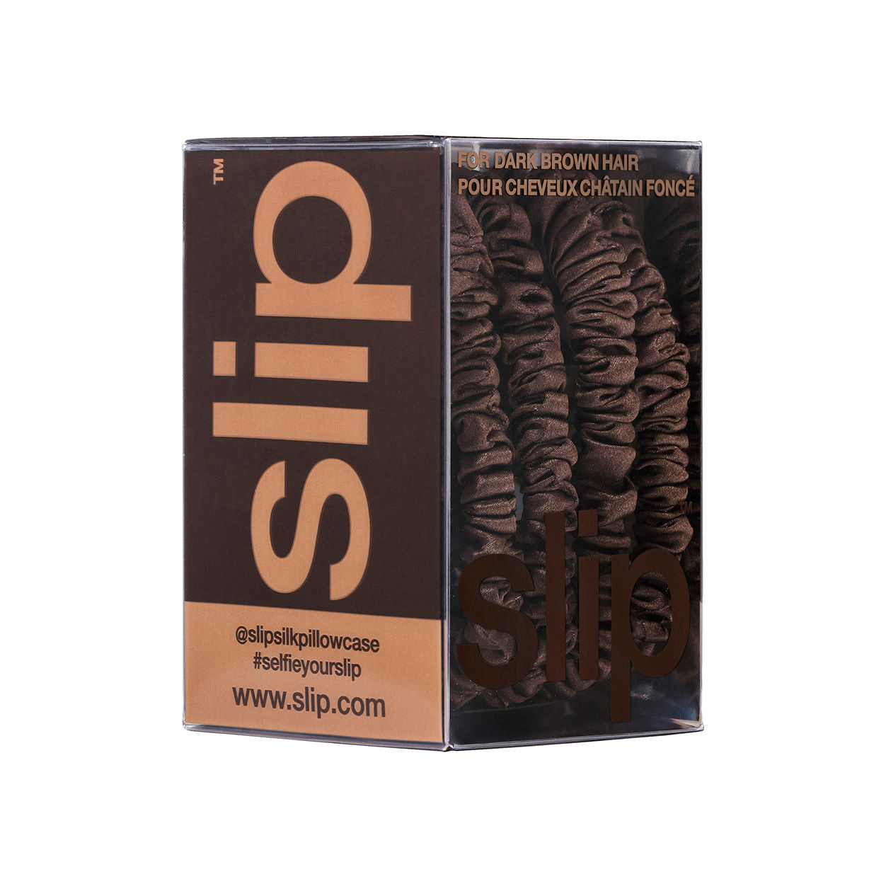 Image of the Slip Skinny Scrunchies variant: Dark Brown box