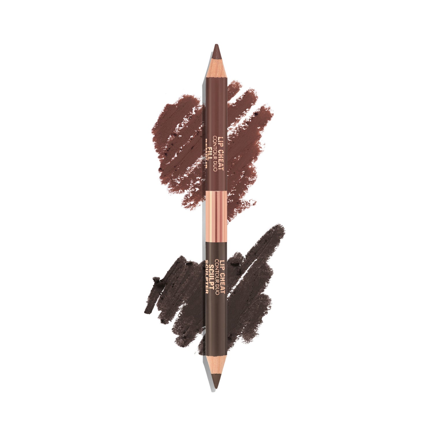 Swatch image of Charlotte Tilbury Super Nudes Lip Cheat Contour Duo Lip Liner variant: Deep