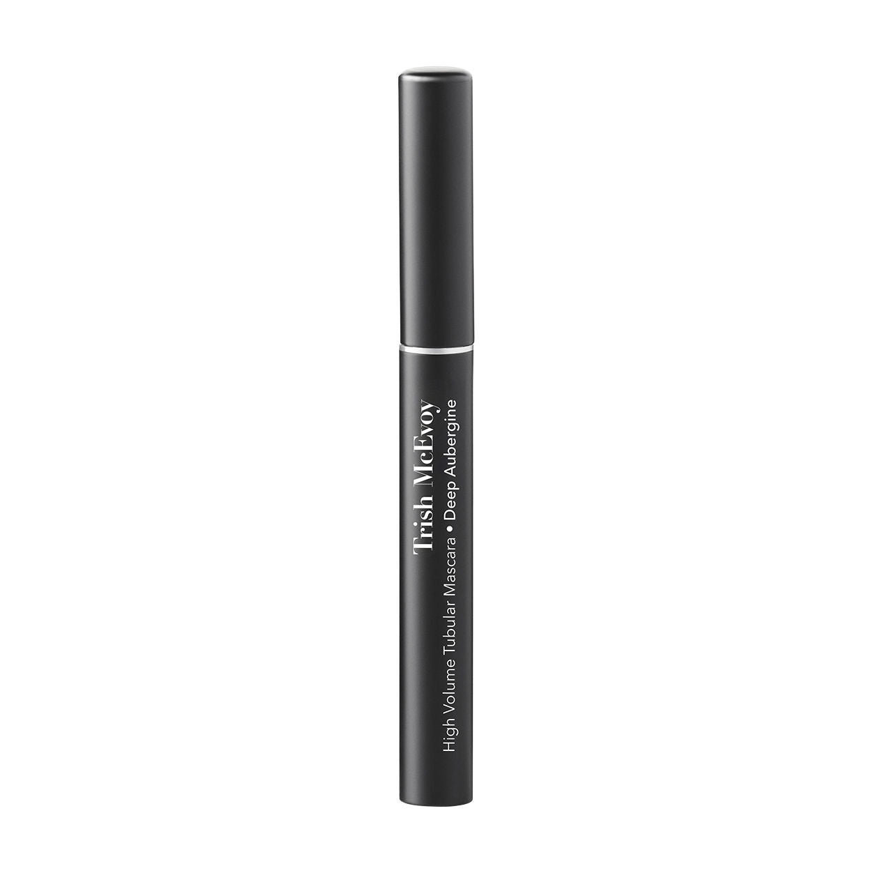 Image of a closed Trish McEvoy High Volume Tubular Mascara variant: Deep Aubergine (Deep Brown)