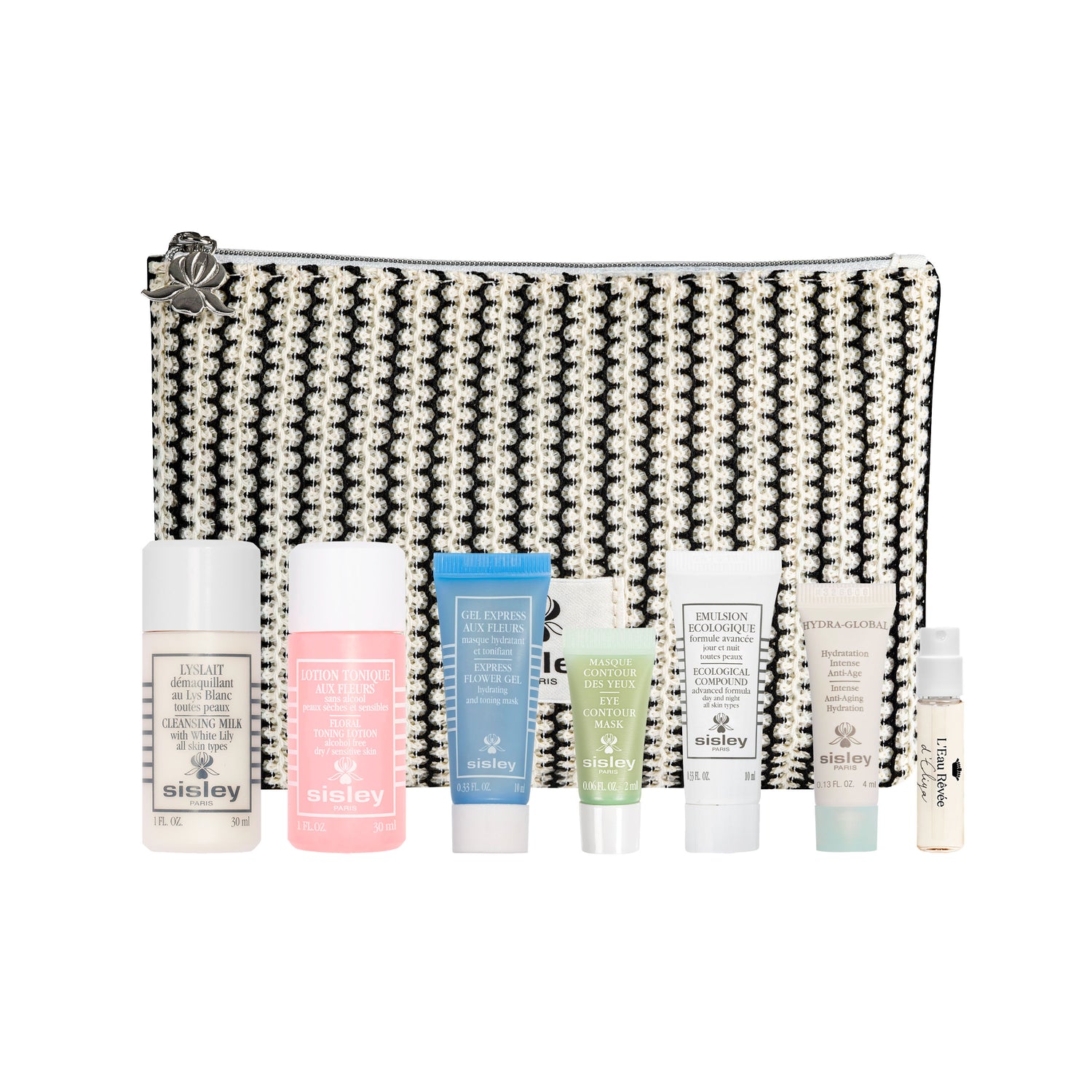 Sisley Paris 7-Piece Striped Pouch Set variant: Default Title main image
