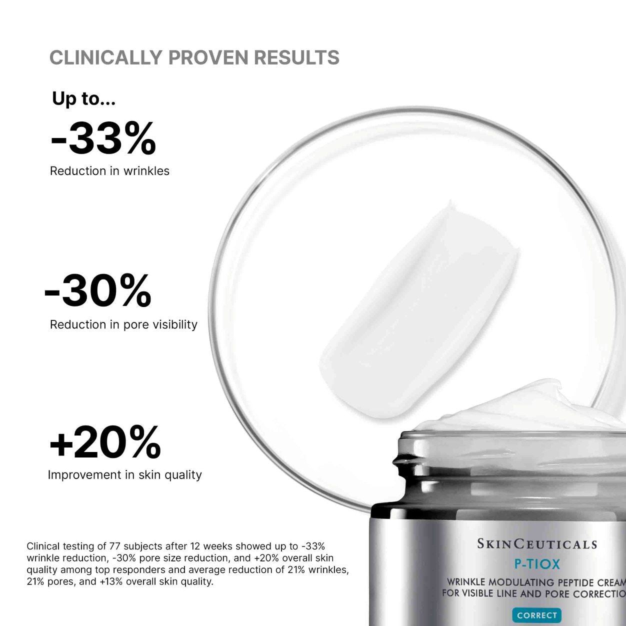 Before and after results of using P-TIOX Cream variant: Default Title