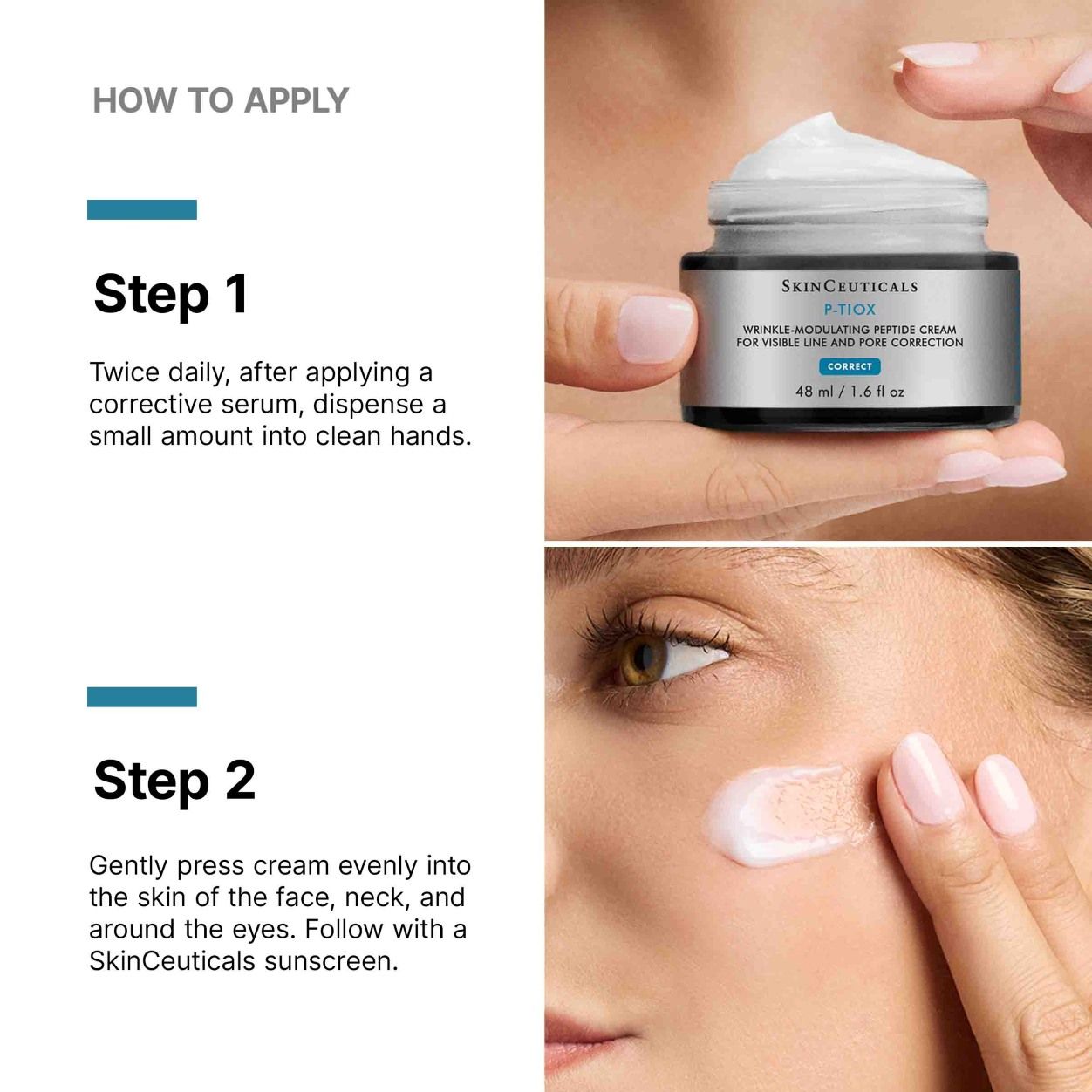 Before and after results of using P-TIOX Cream variant: Default Title