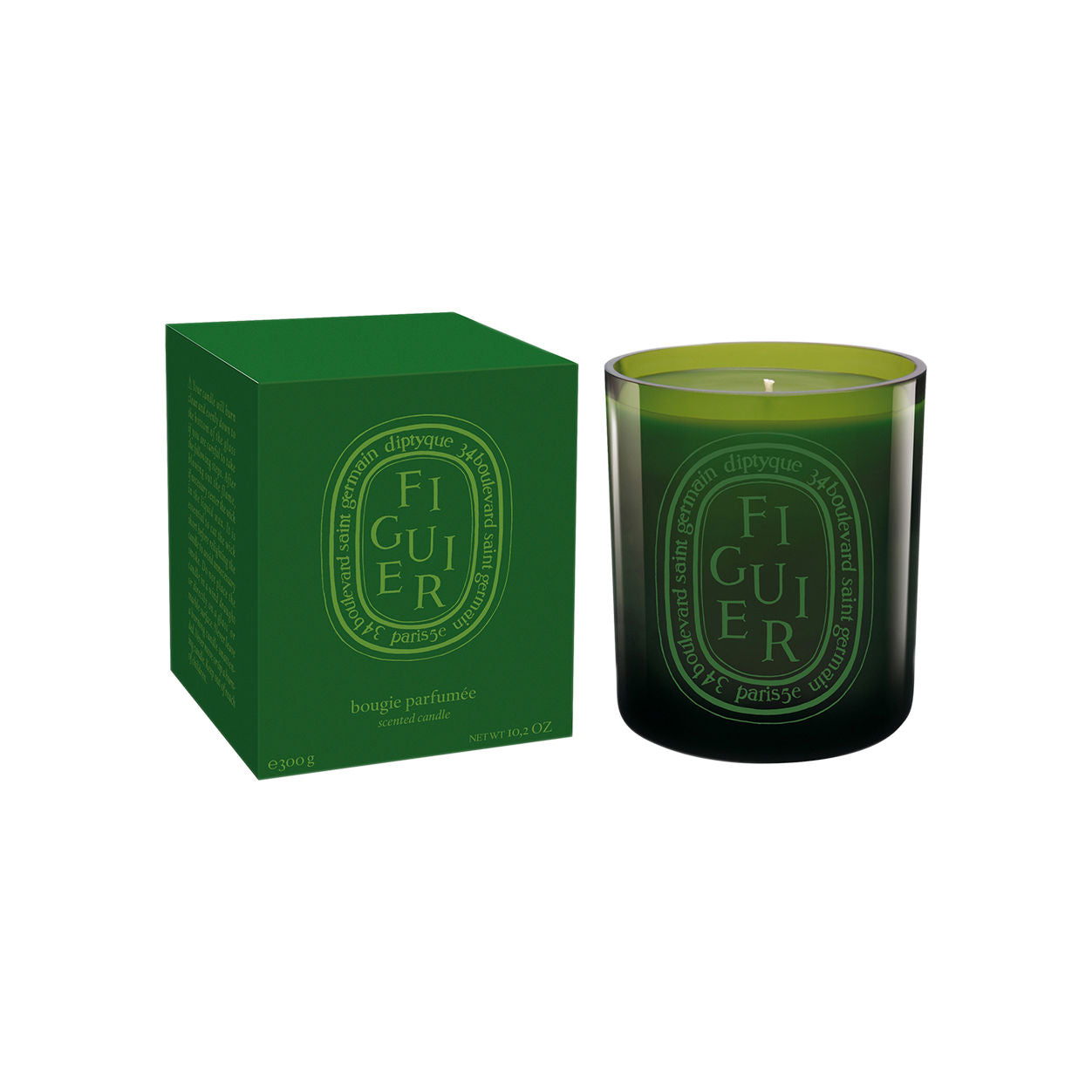 Image of the Diptyque Figuier (Fig Tree) Candle variant: 10.6 oz (Medium) box