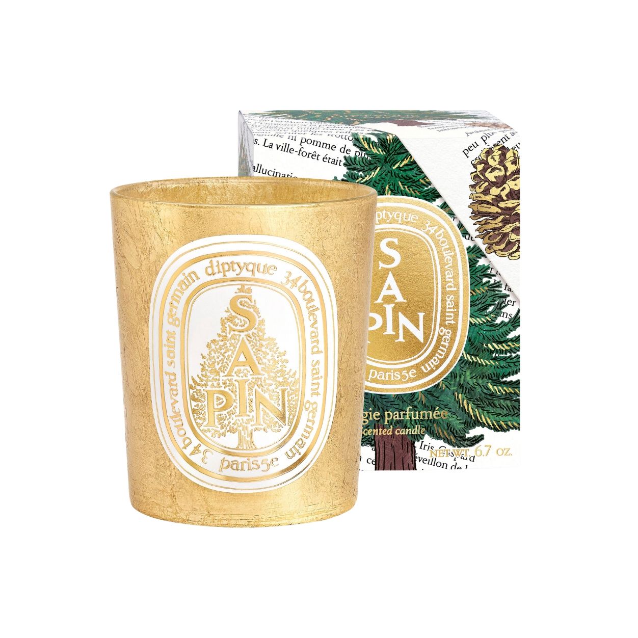 Diptyque Sapin (Pine Tree) Candle (Limited Edition) variant: 6.5 oz (Classic) main image