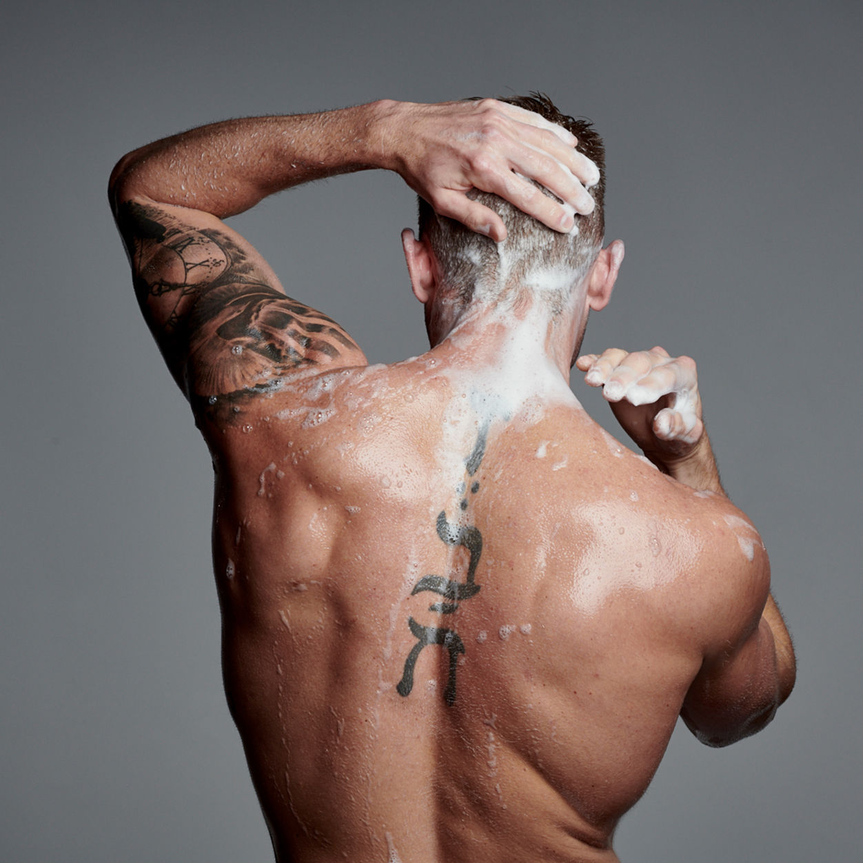 Model image of Jack Black Black Reserve Body and Hair Cleanser variant: 10 fl oz