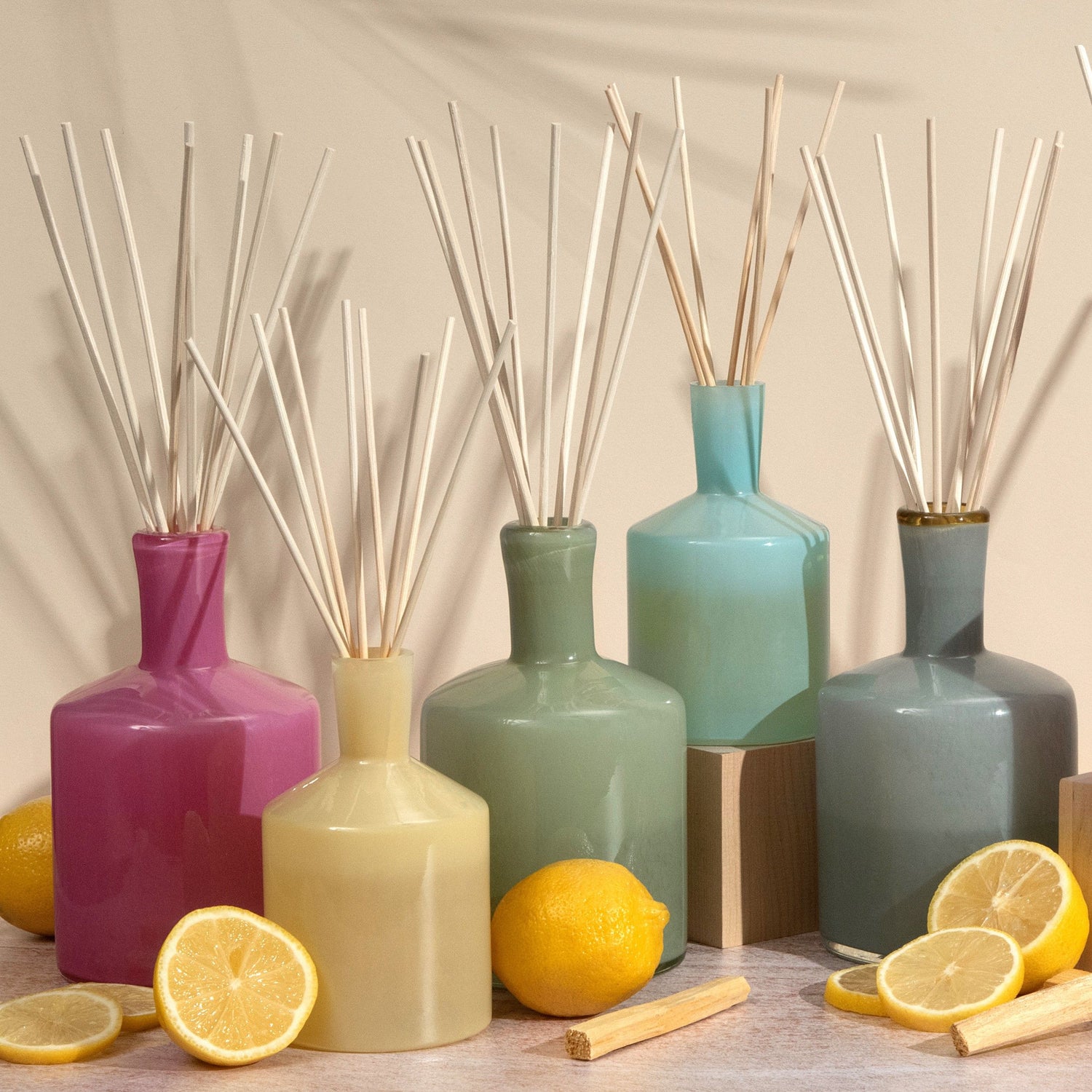 Lifestyle image of Lafco Chamomile Lavender Reed Diffuser variant: 15 fl oz (Signature)
