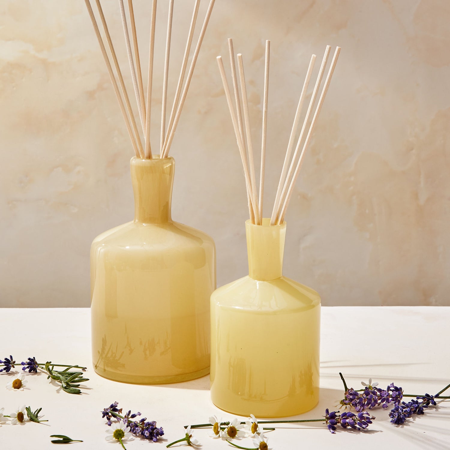 Lifestyle image of Lafco Chamomile Lavender Reed Diffuser variant: 15 fl oz (Signature)