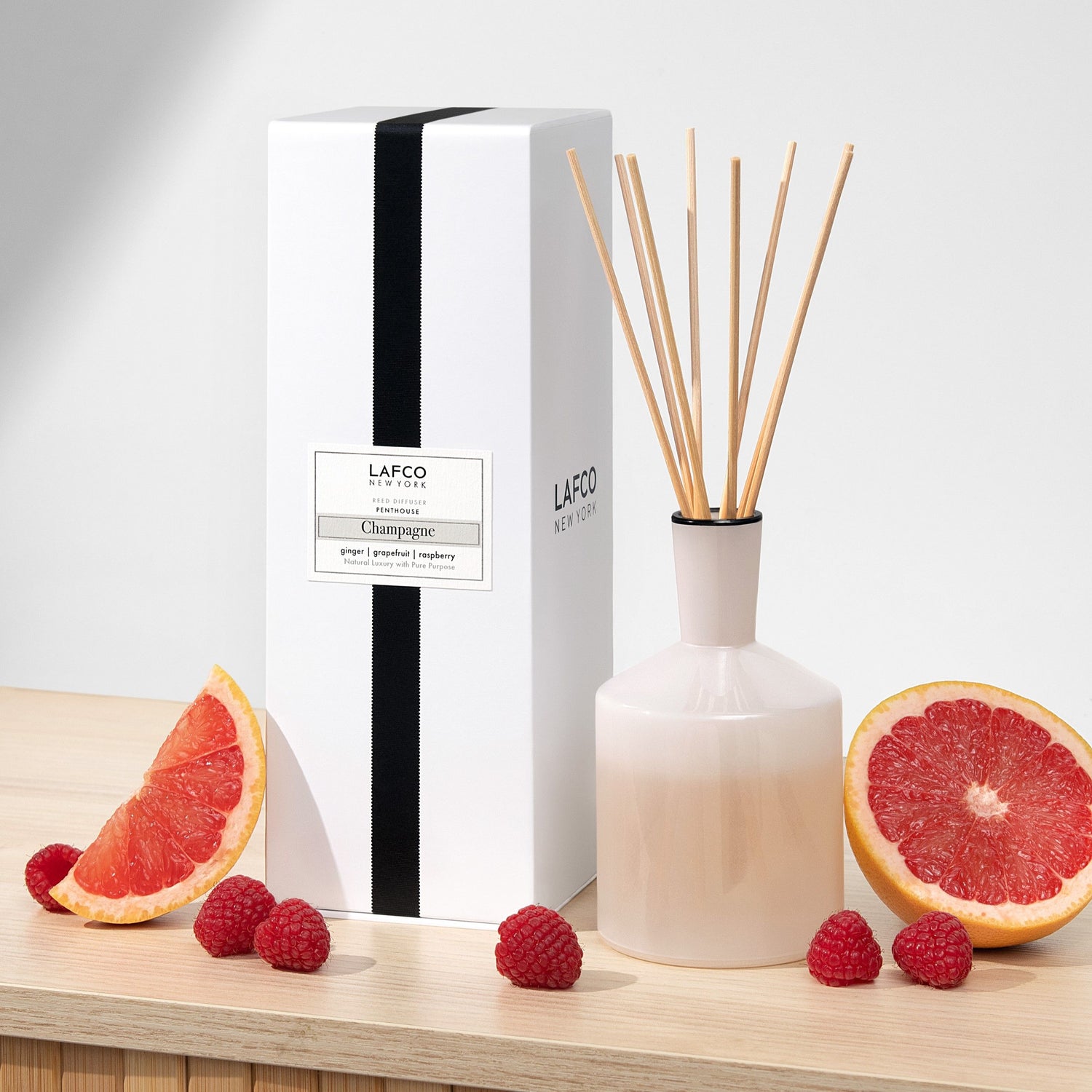 Lifestyle image of Lafco Champagne Reed Diffuser variant: 6 fl oz (Classic)