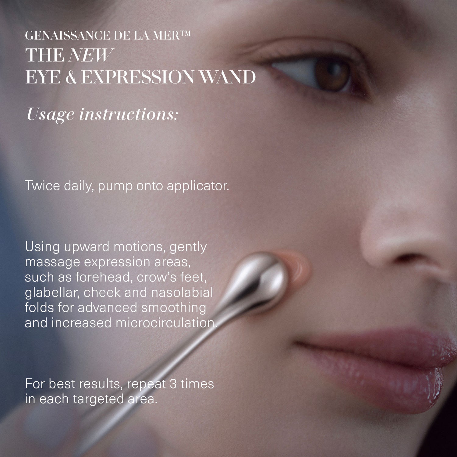 Model image of La Mer Genaissance de la Mer The NEW Eye & Expression Ampoule variant: Default Title