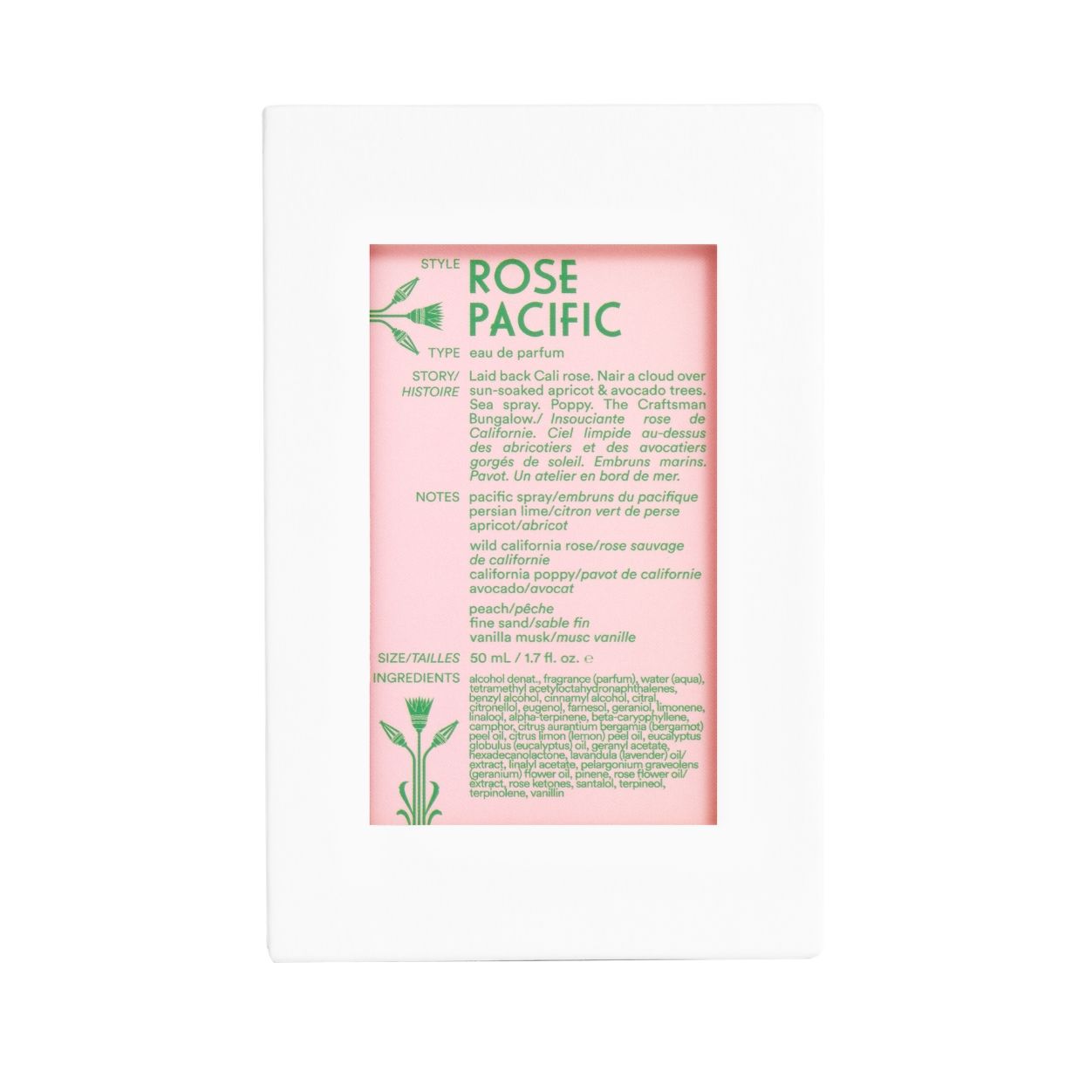 Back image of D.S. & Durga Rose Pacific Eau de Parfum variant: Default Title