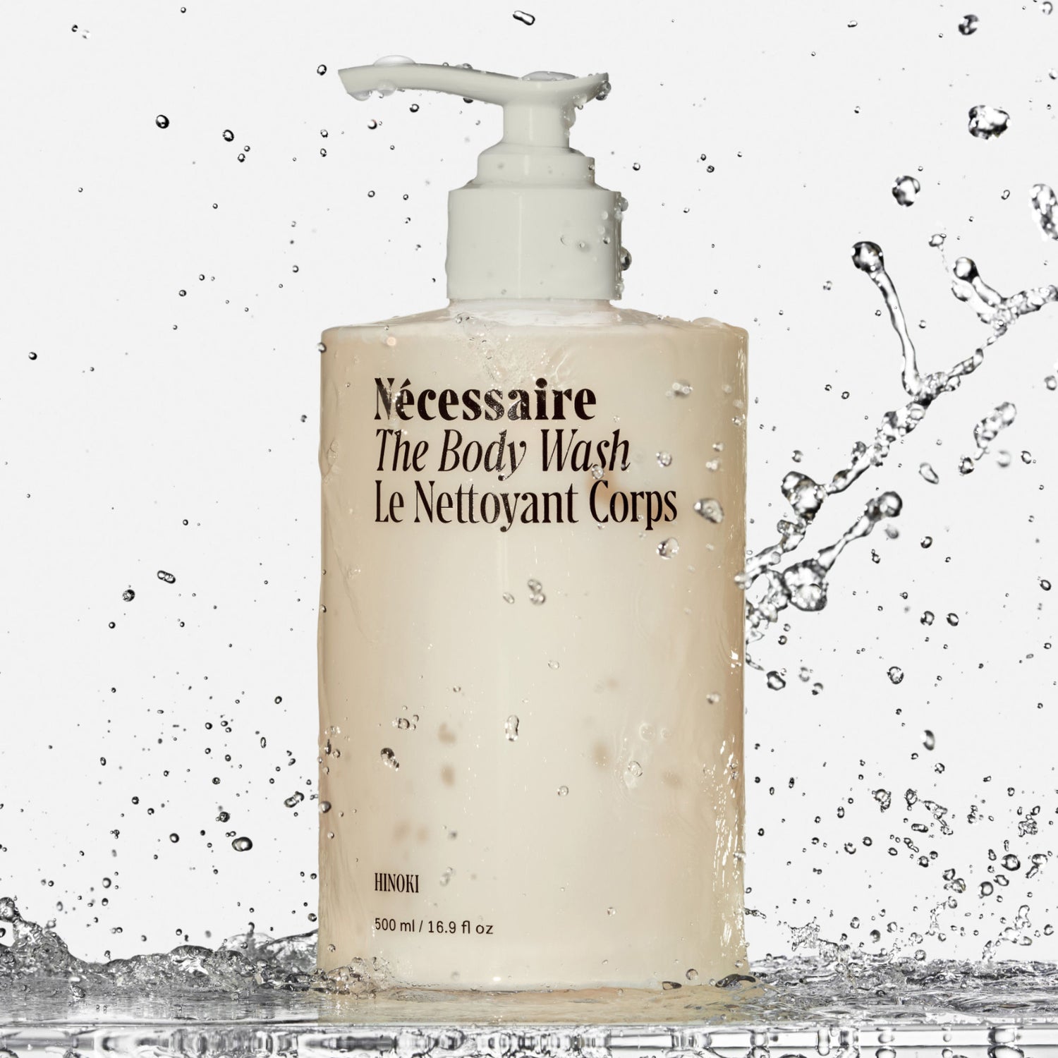 Lifestyle image of Nécessaire The Body Wash Hinoki variant: Default Title