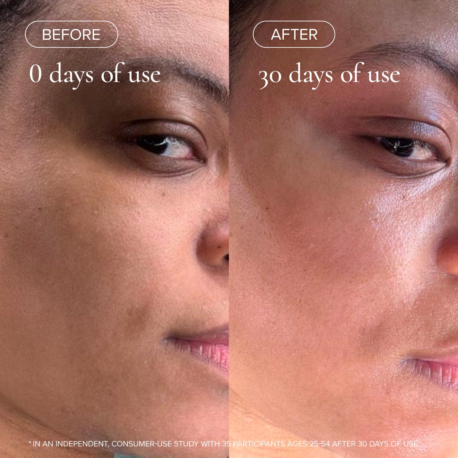 Before and after results of using variant: Default Title