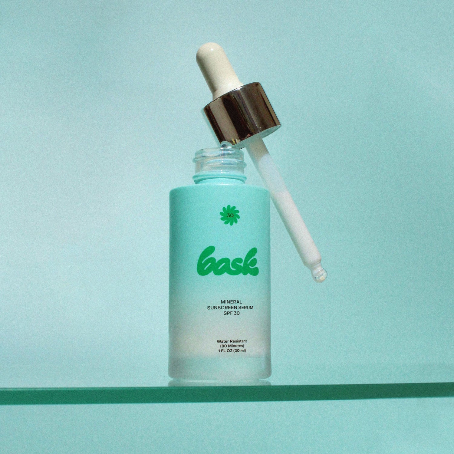 Image of an open Bask Suncare Mineral Sunscreen Serum SPF 30 variant: Default Title