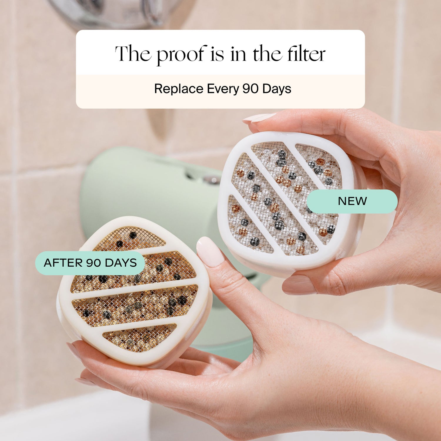 Lifestyle image of Canopy Bath Tub Filter variant: Default Title