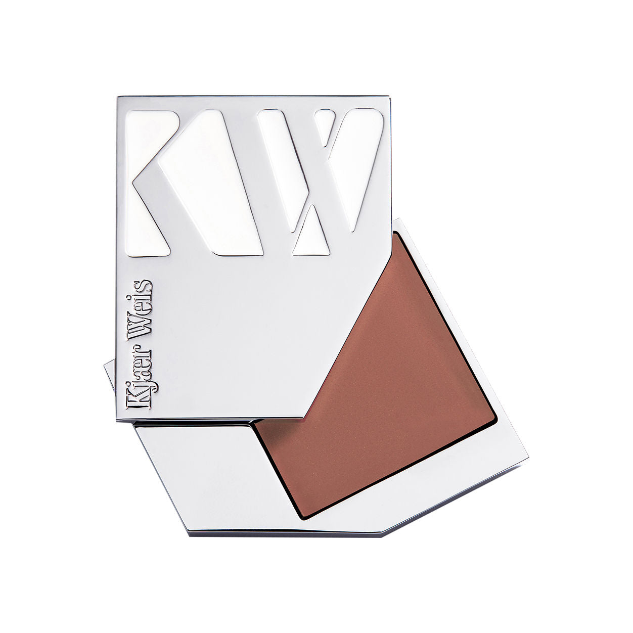Image of an open Kjaer Weis Matte Cream Bronzer Refill variant: Enchant