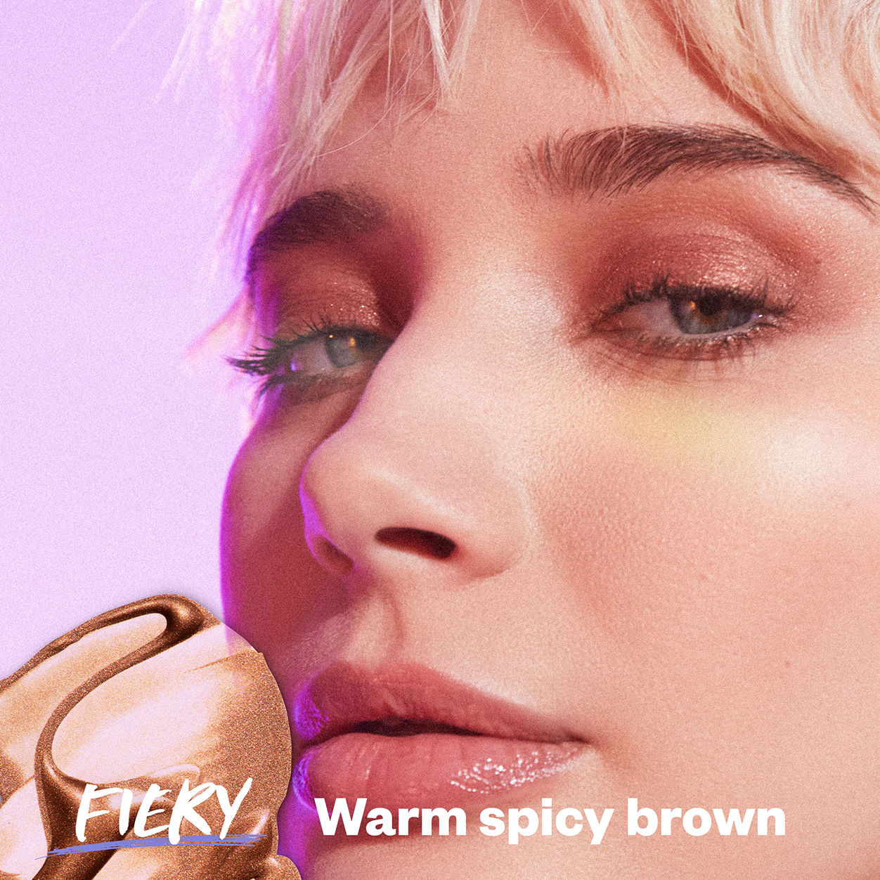 Model image of Kosas 10-Second Eye Gel Watercolor Eyeshadow variant: Fiery