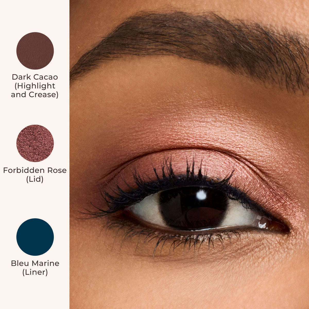 Model image of Laura Mercier Caviar Stick Eyeshadow variant: Forbidden Rose
