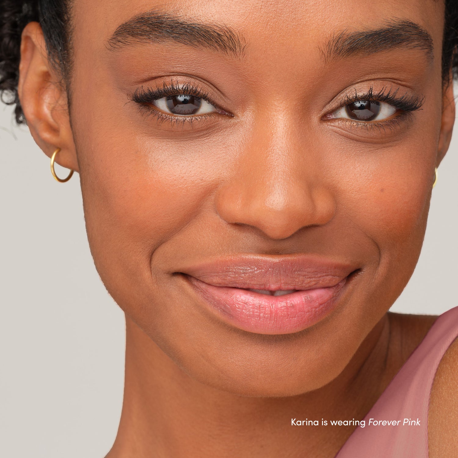 Model image of Jane Iredale Just Kissed Lip and Cheek Stain variant: Forever Pink