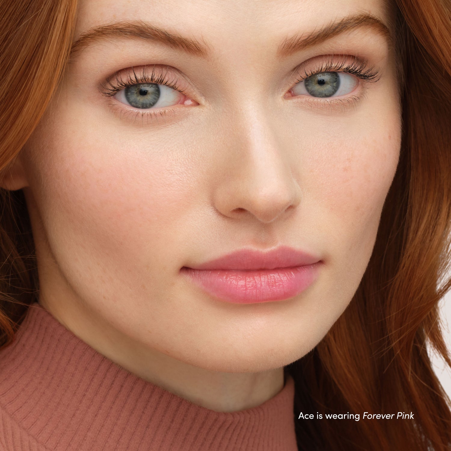 Model image of Jane Iredale Just Kissed Lip and Cheek Stain variant: Forever Pink