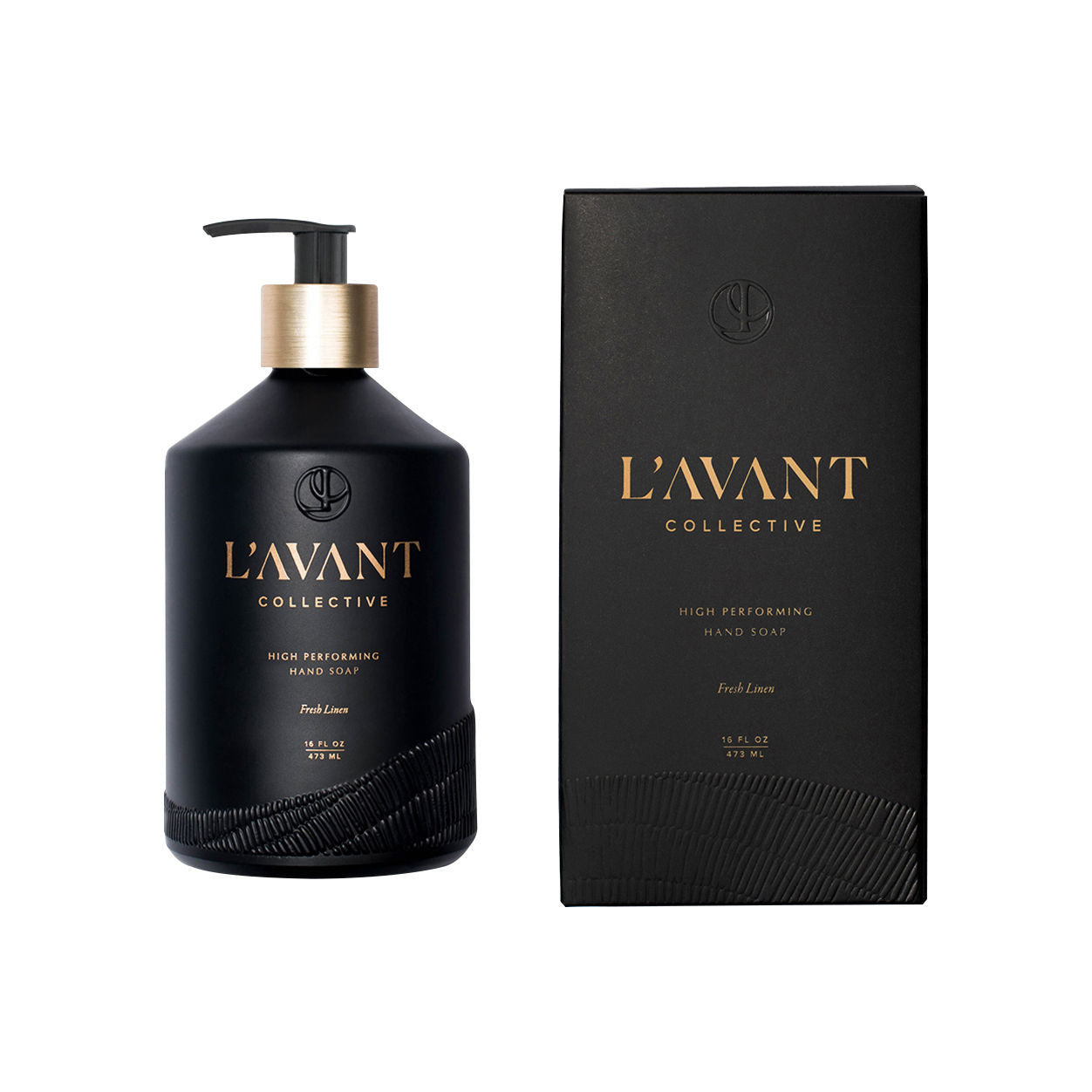 Image of the L’Avant Collective Fresh Linen Hand Soap variant: Glass Bottle (16 oz.) box
