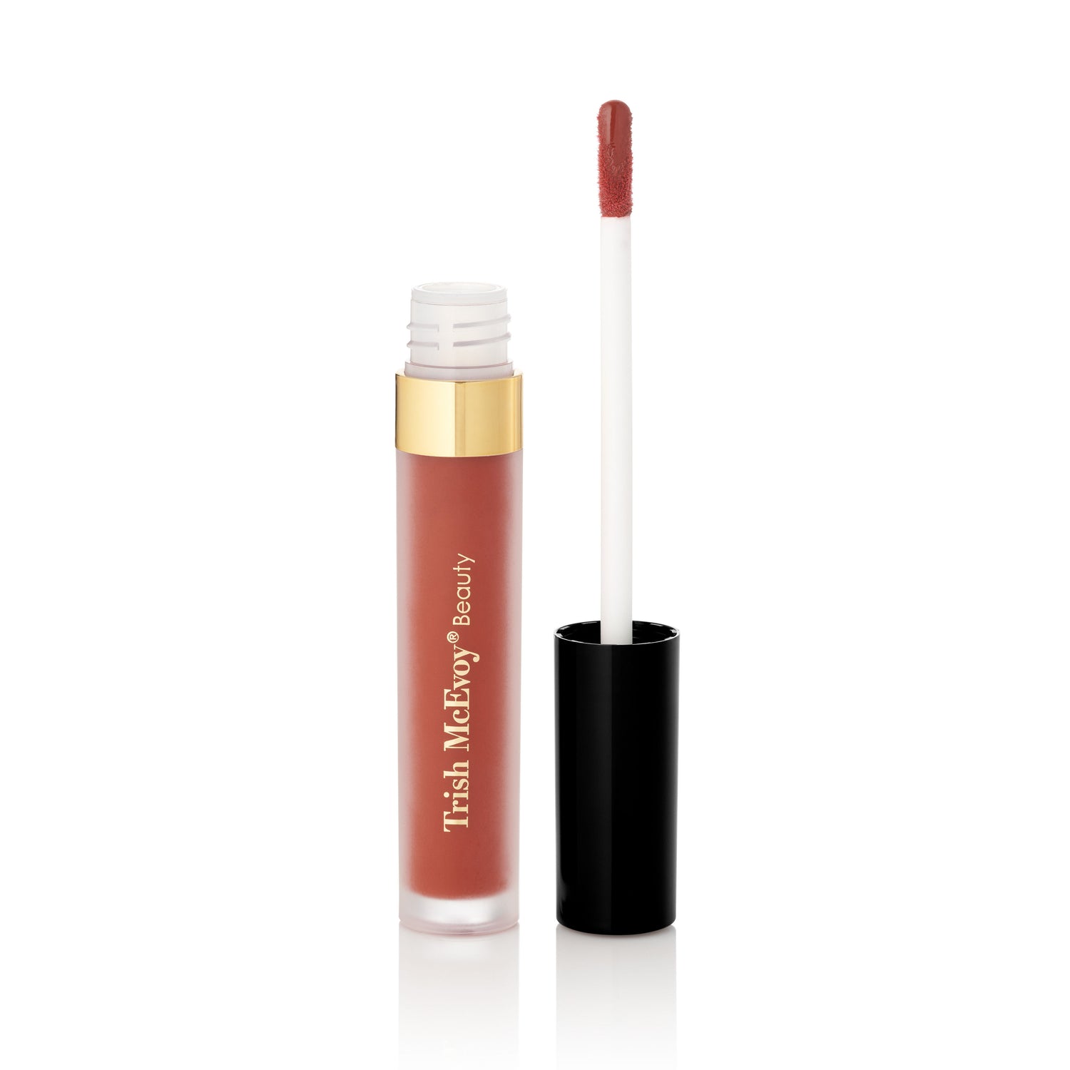 Image of an open Trish McEvoy Easy Lip Gloss variant: Knockout (Vermillion)