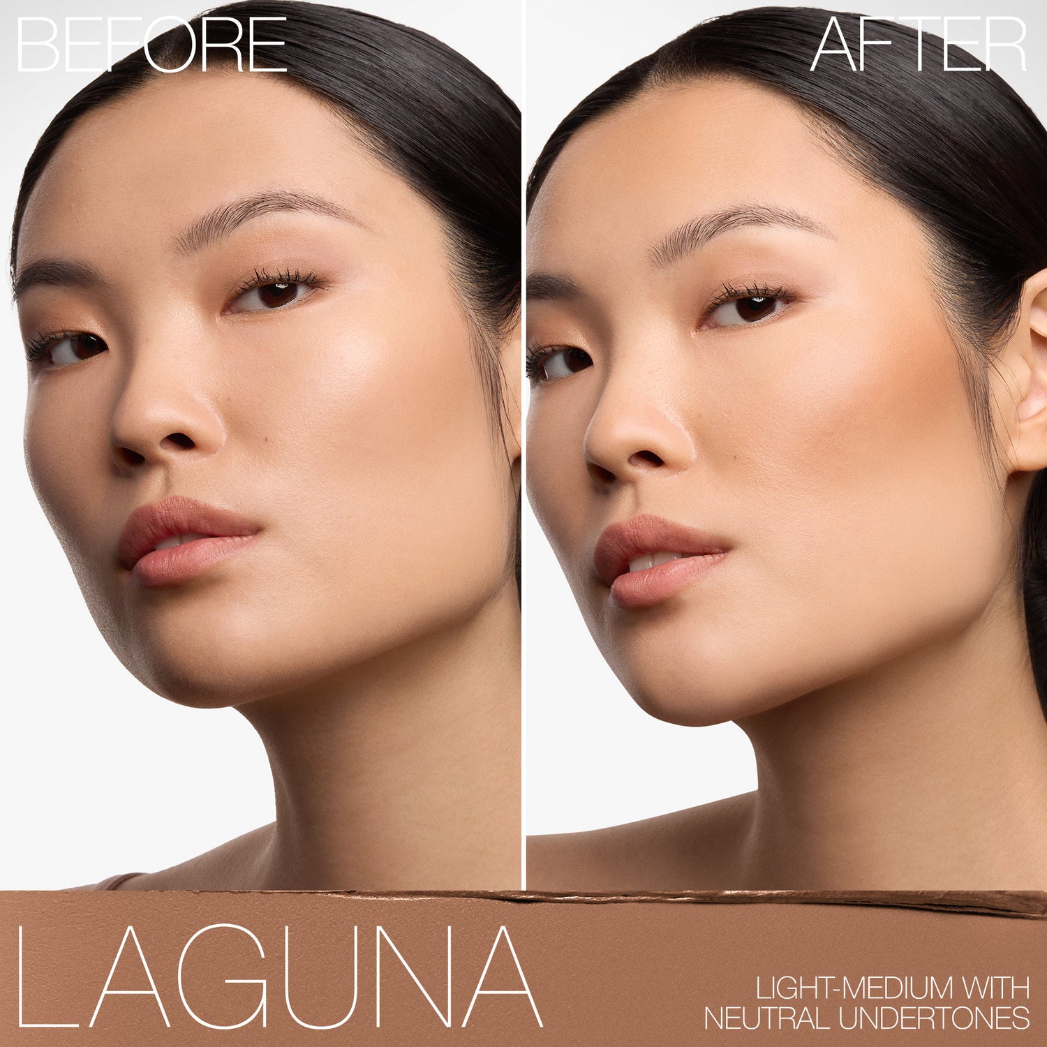 Before and after results of using variant: Laguna