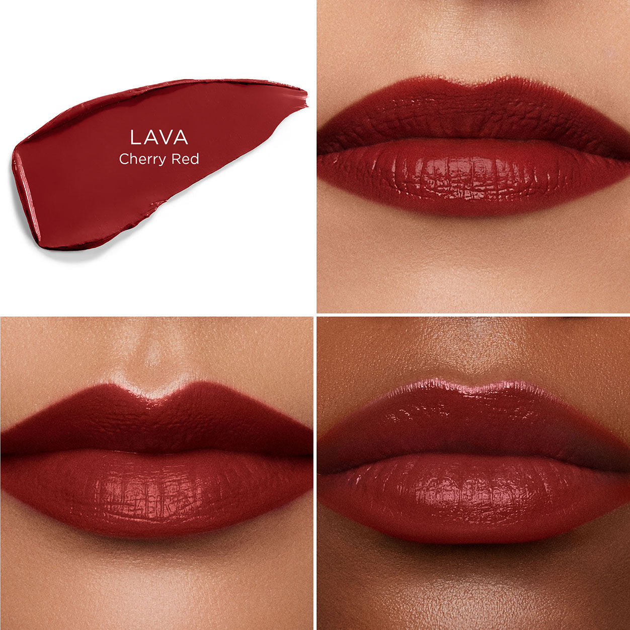 A shade comparison of variant: Lava 322