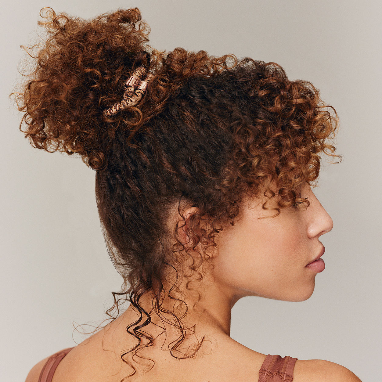 Model image of Slip Skinny Scrunchies variant: Light Brown