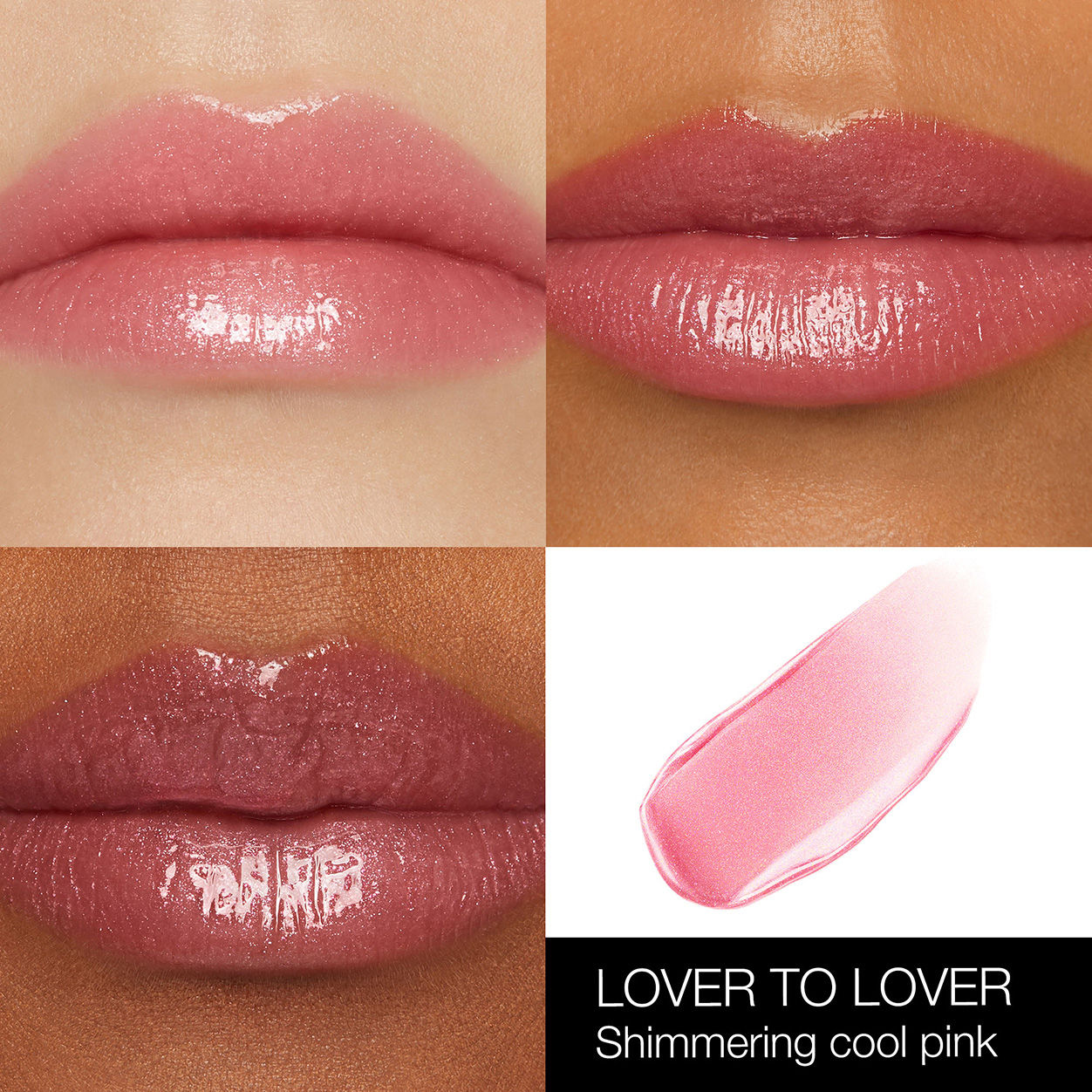 Model image of Nars Afterglow Lip Shine variant: Lover To Lover