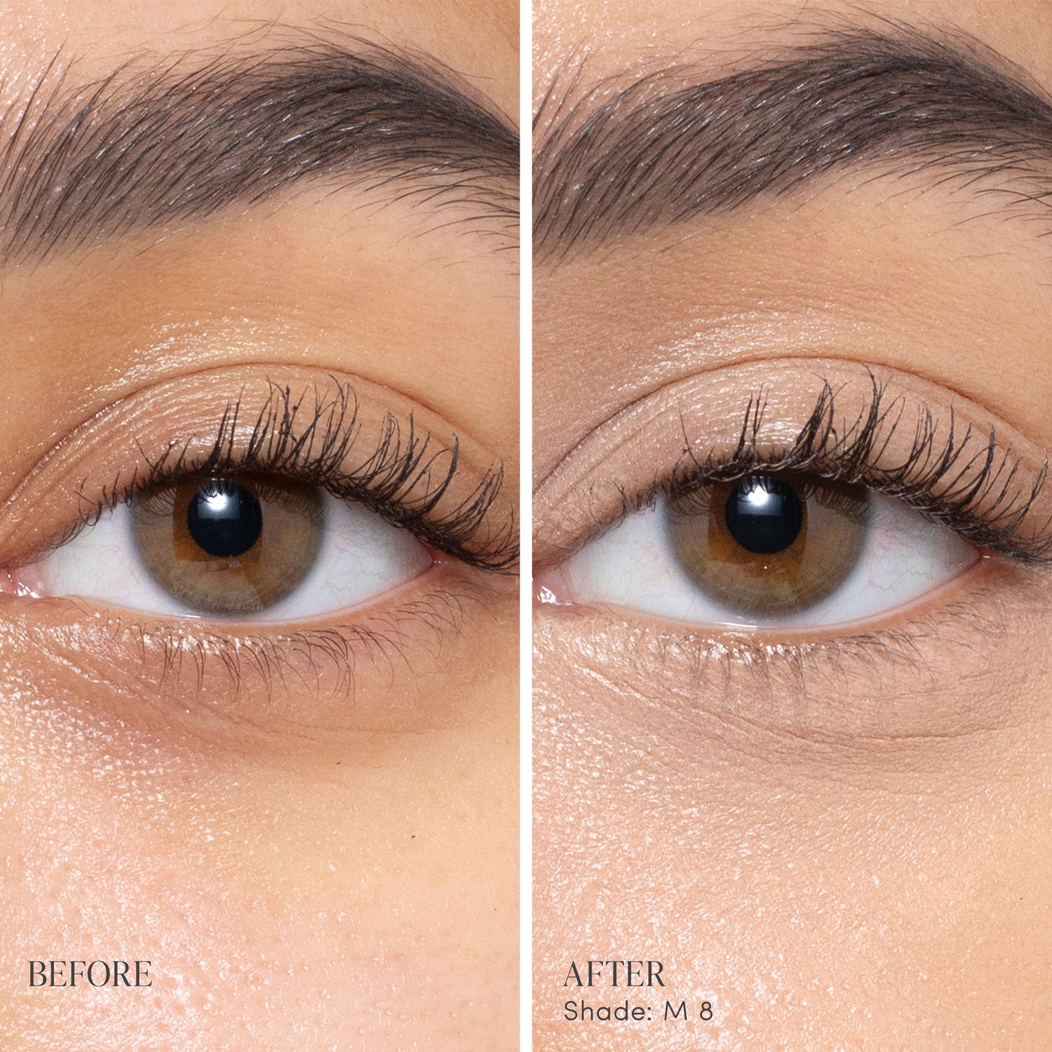 Before and after results of using variant: M8