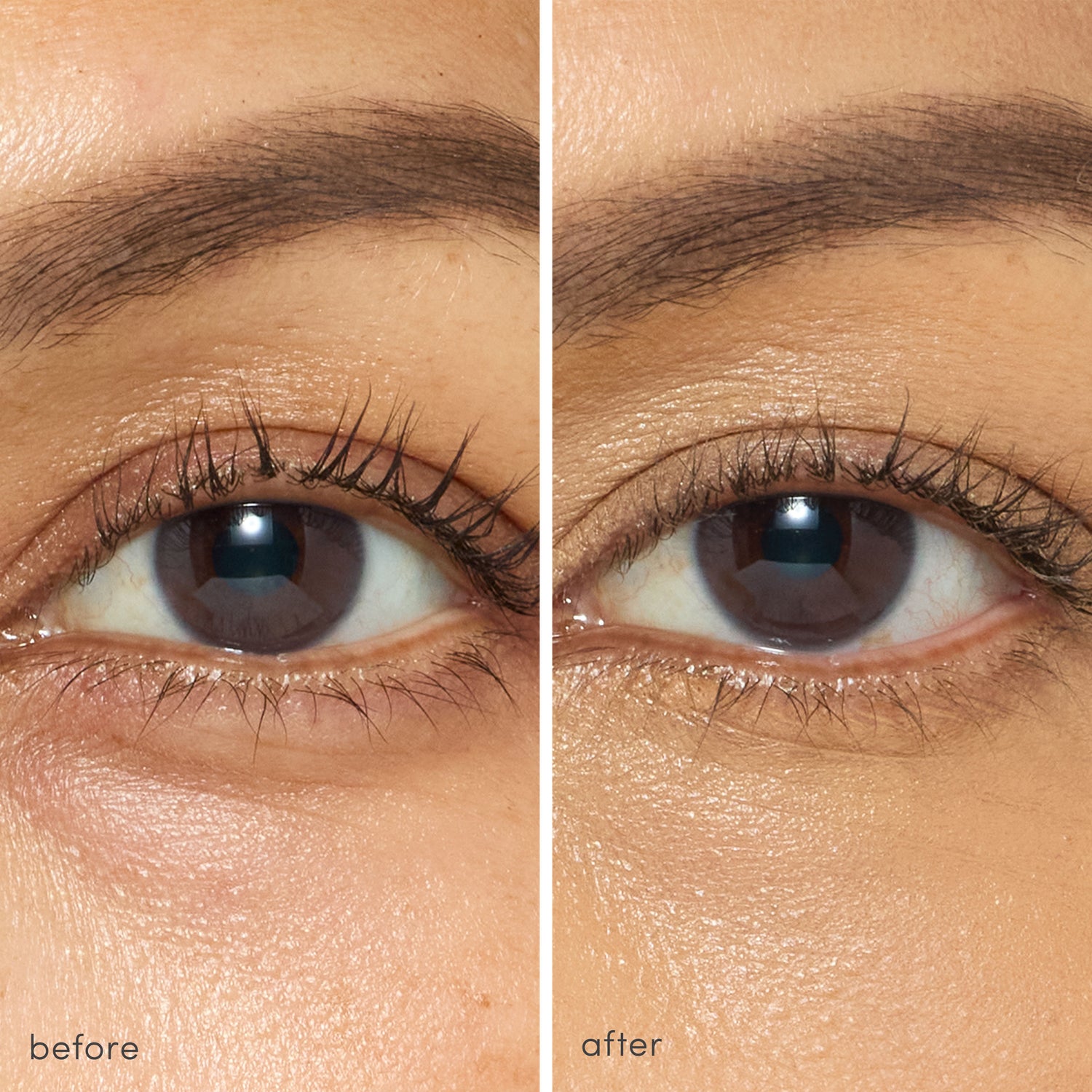 Before and after results of using variant: MD10 - Medium Dark With Gold Undertones