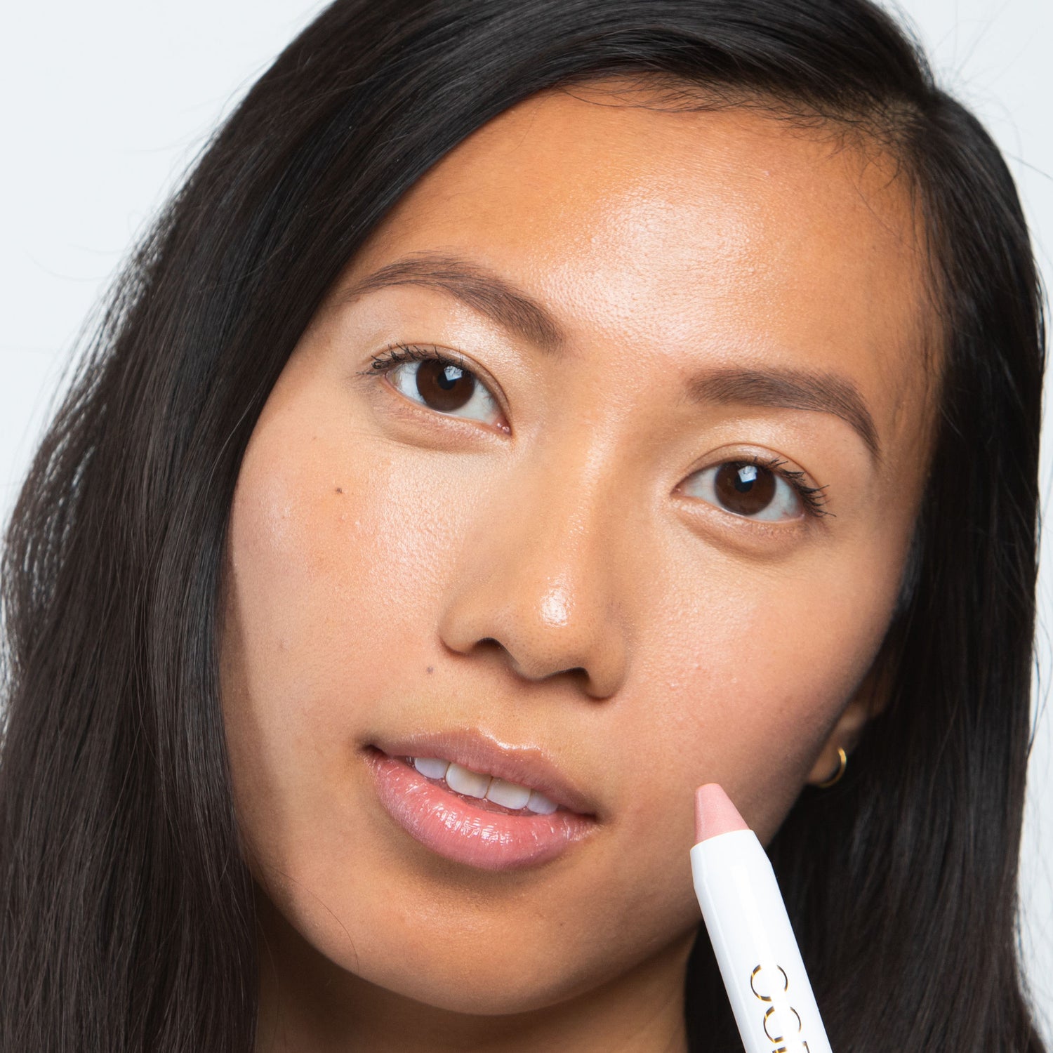 Model image of Ogee Tinted Sculpted Lip Oil variant: Magnolia