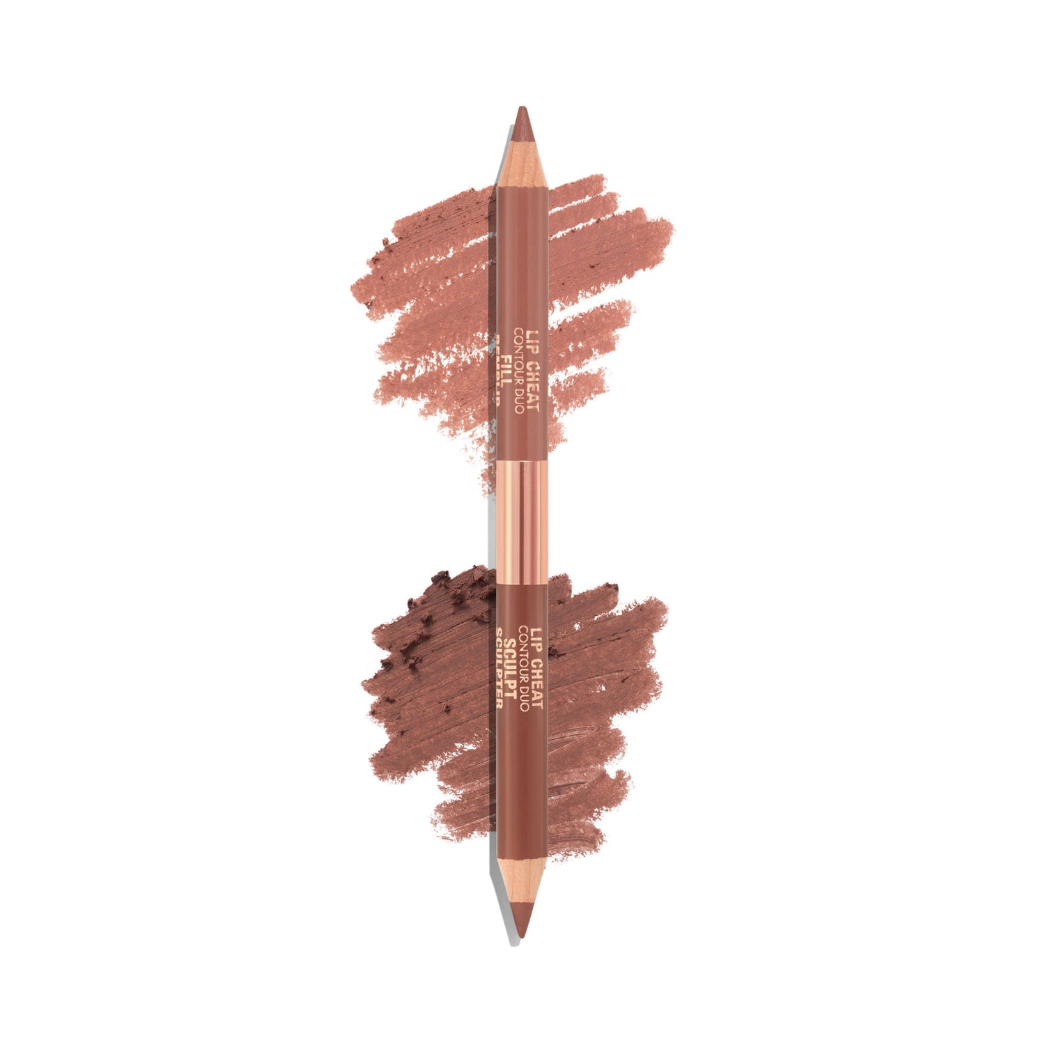 Swatch image of Charlotte Tilbury Super Nudes Lip Cheat Contour Duo Lip Liner variant: Medium