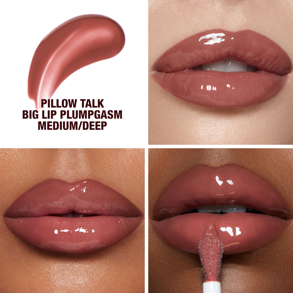 Model image of Charlotte Tilbury Pillow Talk Big Lip Plumpgasm variant: Medium/Deep