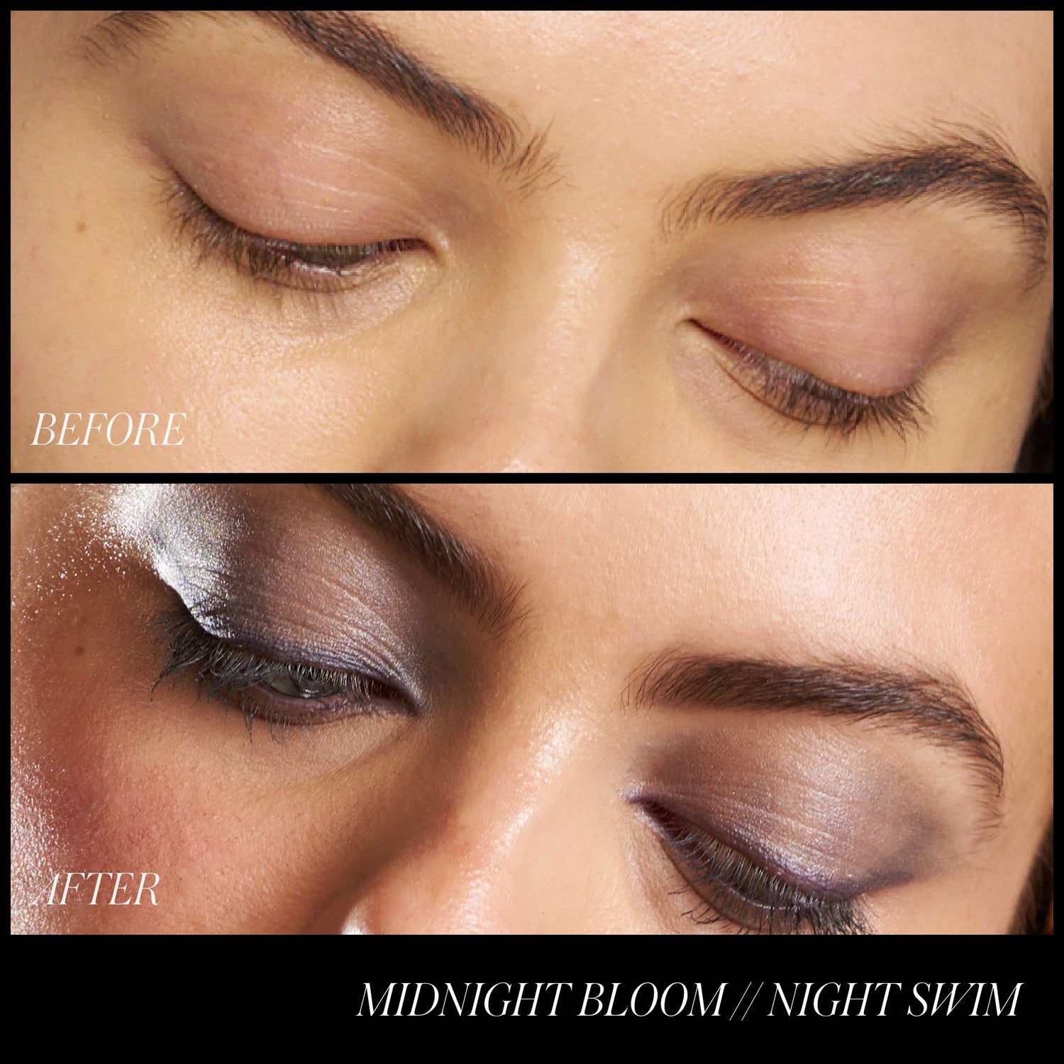 Before and after results of using variant: Midnight Bloom