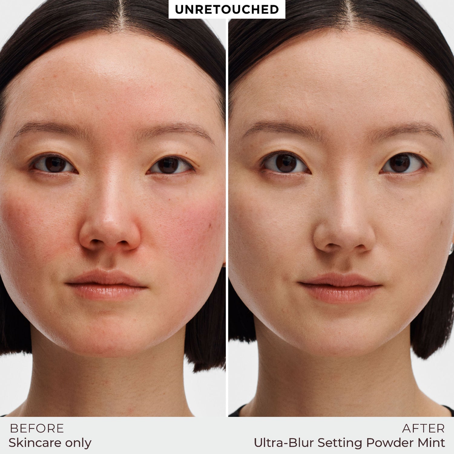 Before and after results of using variant: Mint