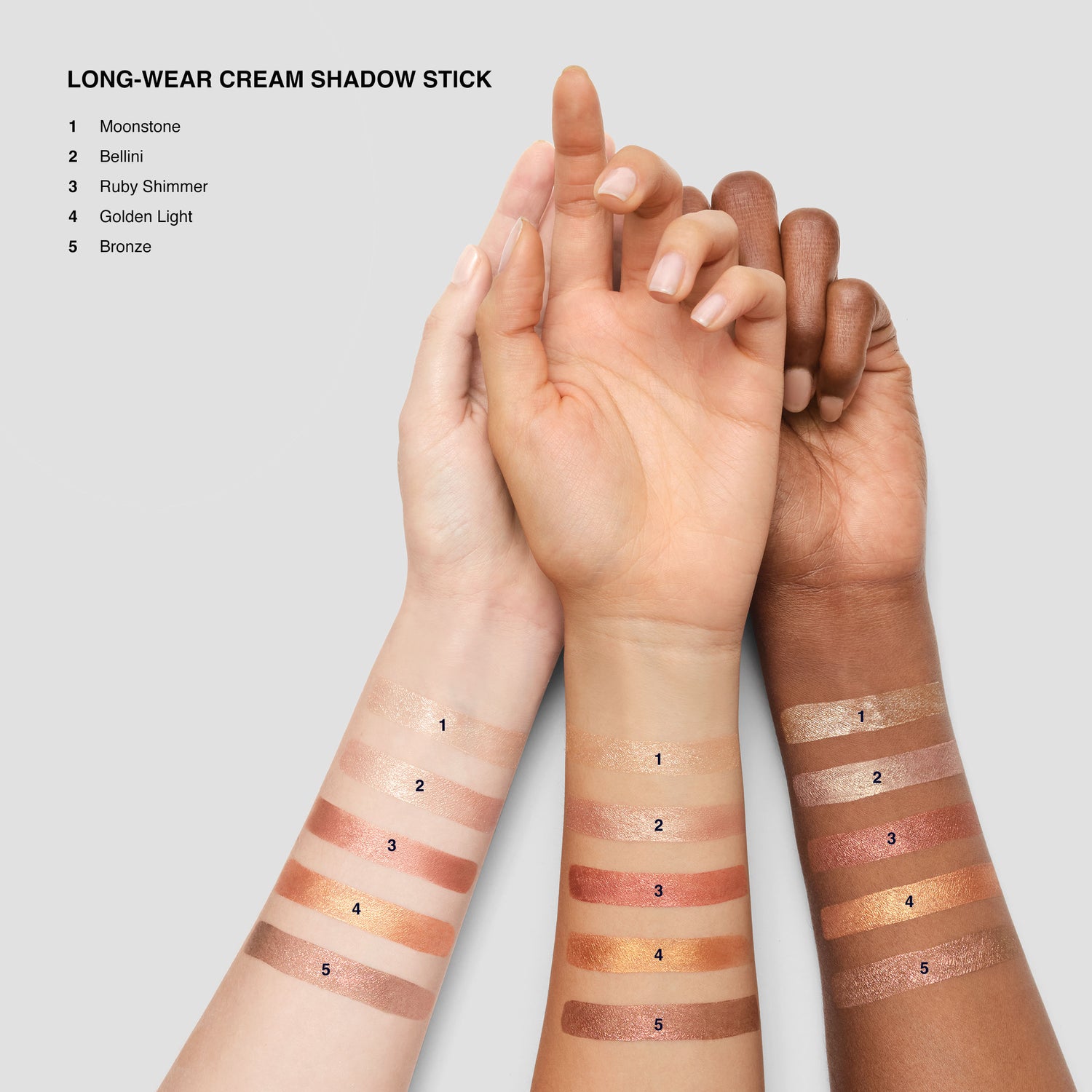 An arm swatch of Bobbi Brown Moonstone variant: Moonstone
