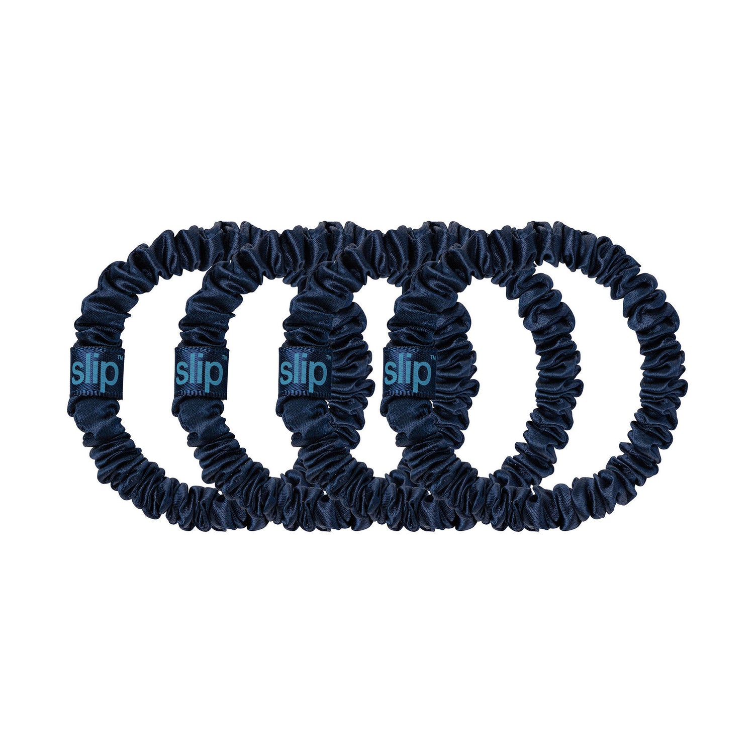 Image of an open Slip Skinny Scrunchies variant: Navy
